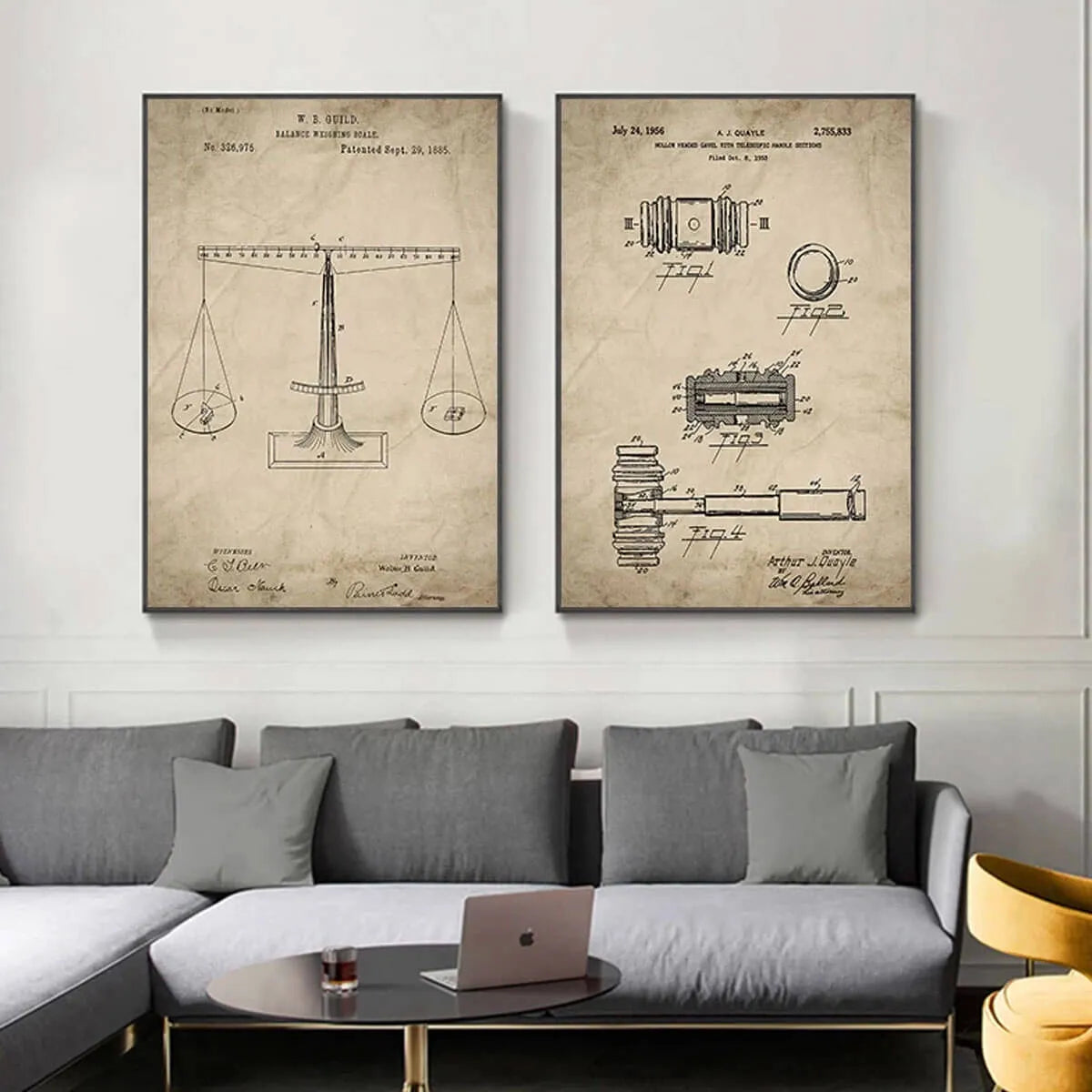 Attorney Lady Justice Law Canvas Painting Of Justice Lawyer Print Wall Art