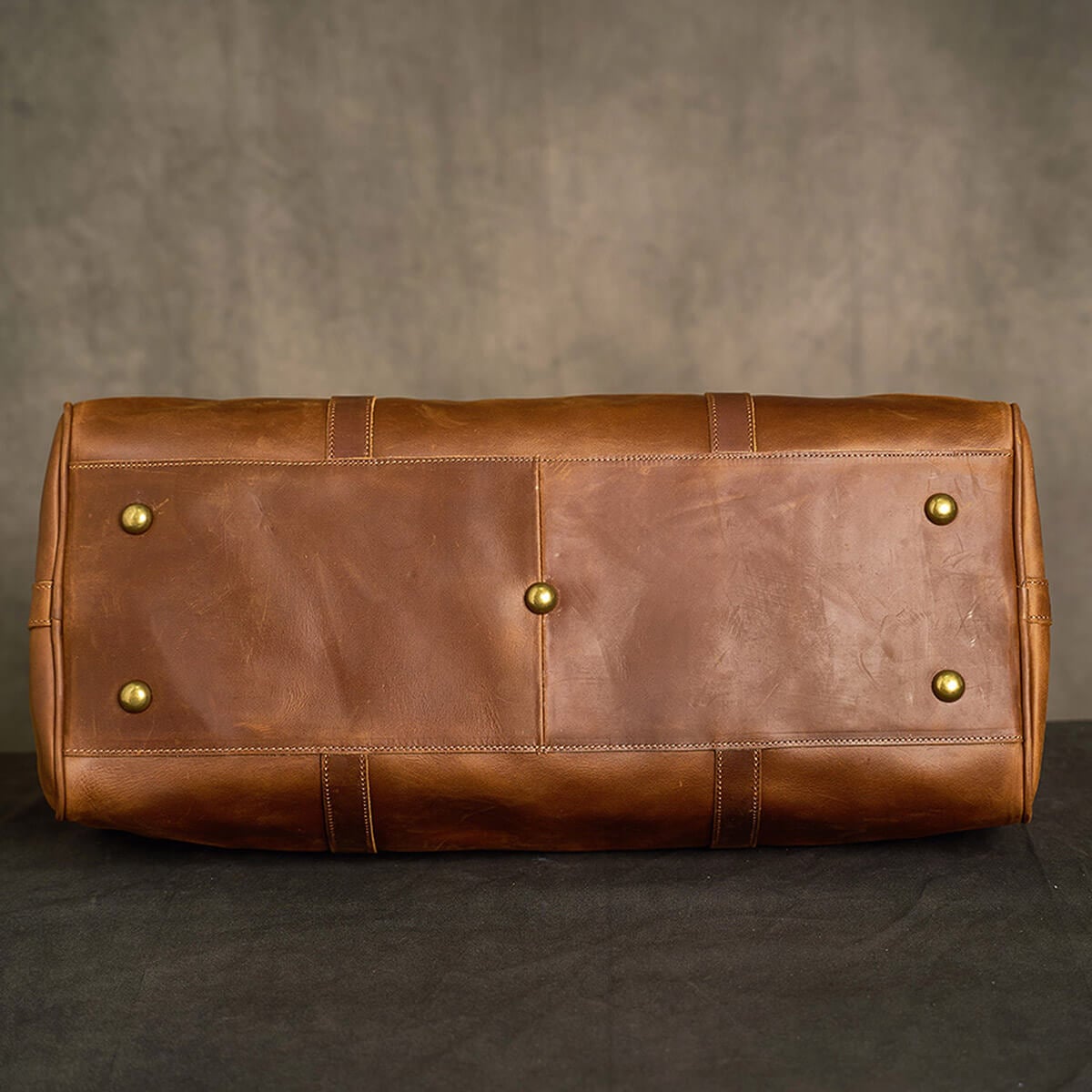 Authentic Leather Vintage Cowhide Travel Luggage Bag