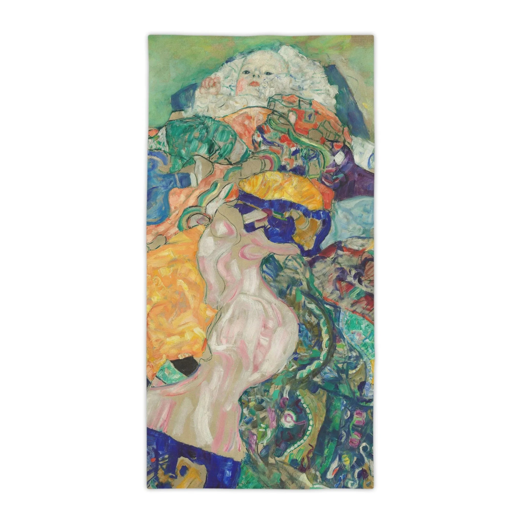 Baby 1917 by Gustav Klimt Art Beach Towels