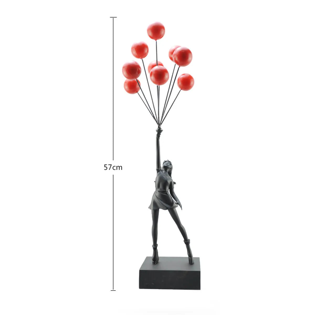 Flying Balloon Girl Banksy Sculpture - Iconic Street Art Decor