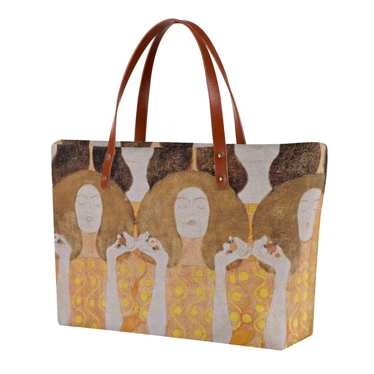 Beethoven Frieze by Gustav Klimt Painting Art Tote Bag