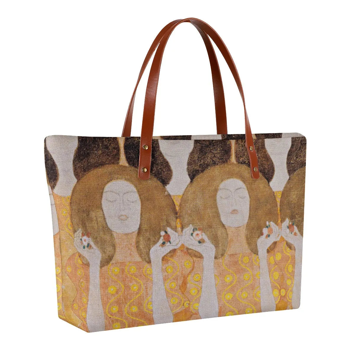 Beethoven Frieze by Gustav Klimt Painting Art Tote Bag