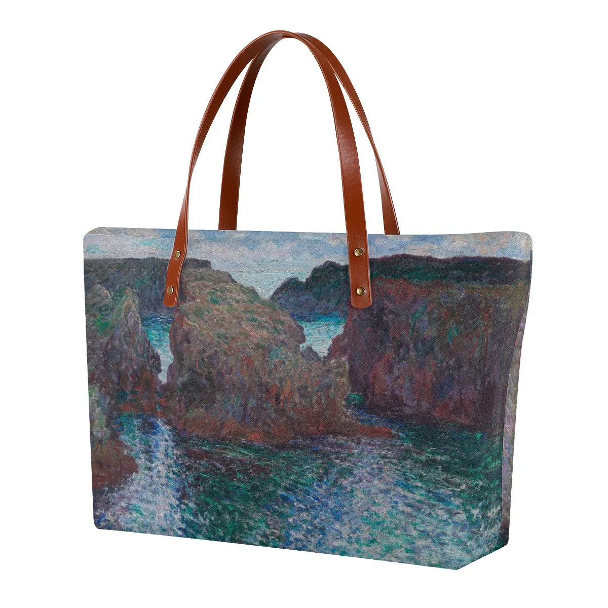 Belle-Ile Rocks at Port-Goulphar by Claude Monet Tote Bag