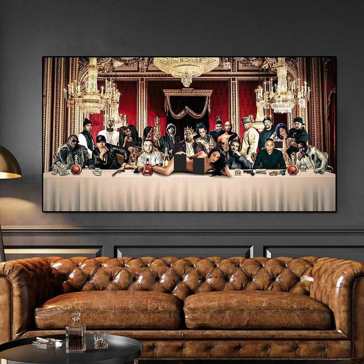 Best Rappers of All Time: Iconic The Last Supper Canvas Art