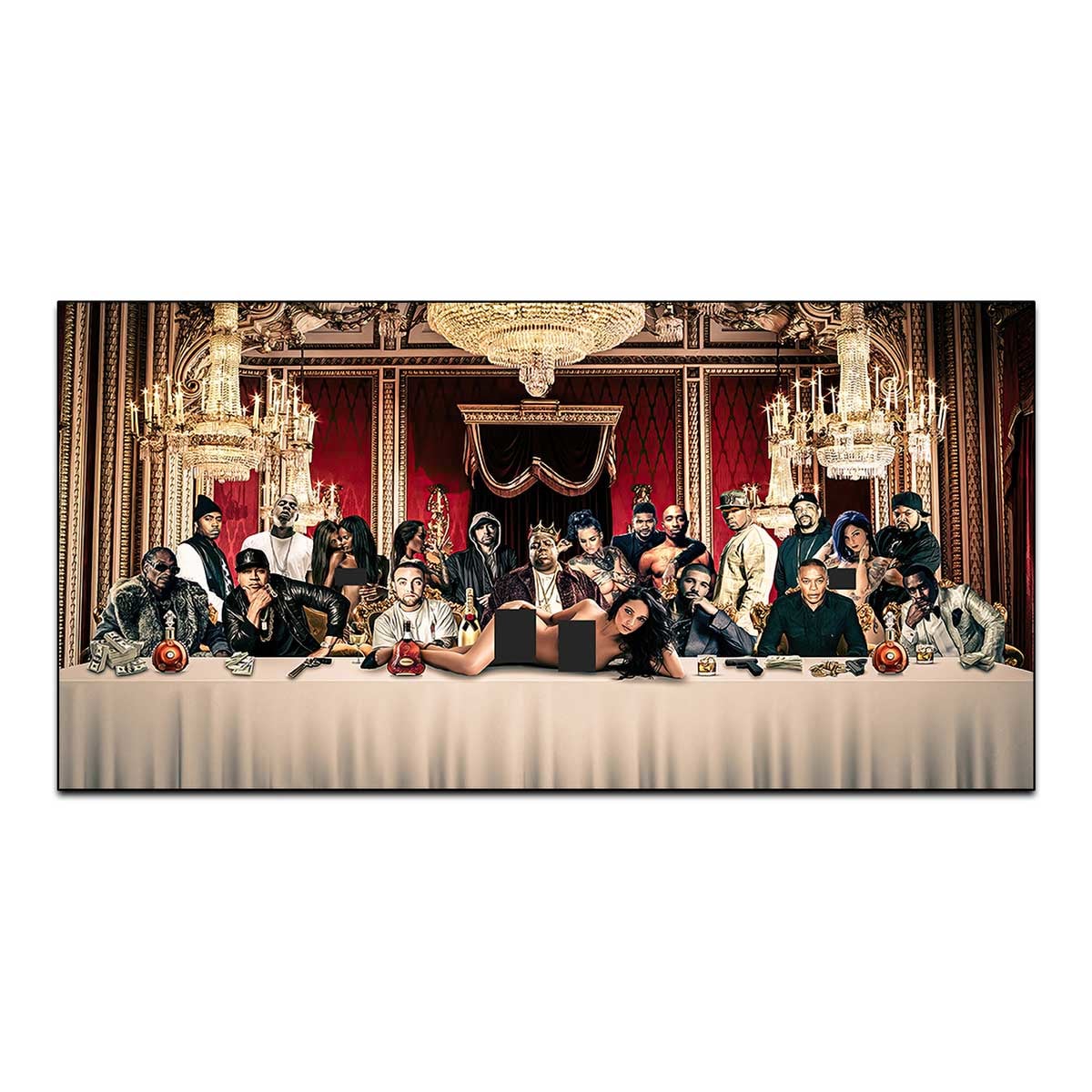 Best Rappers of All Time The Last Supper Canvas Print Wall Art
