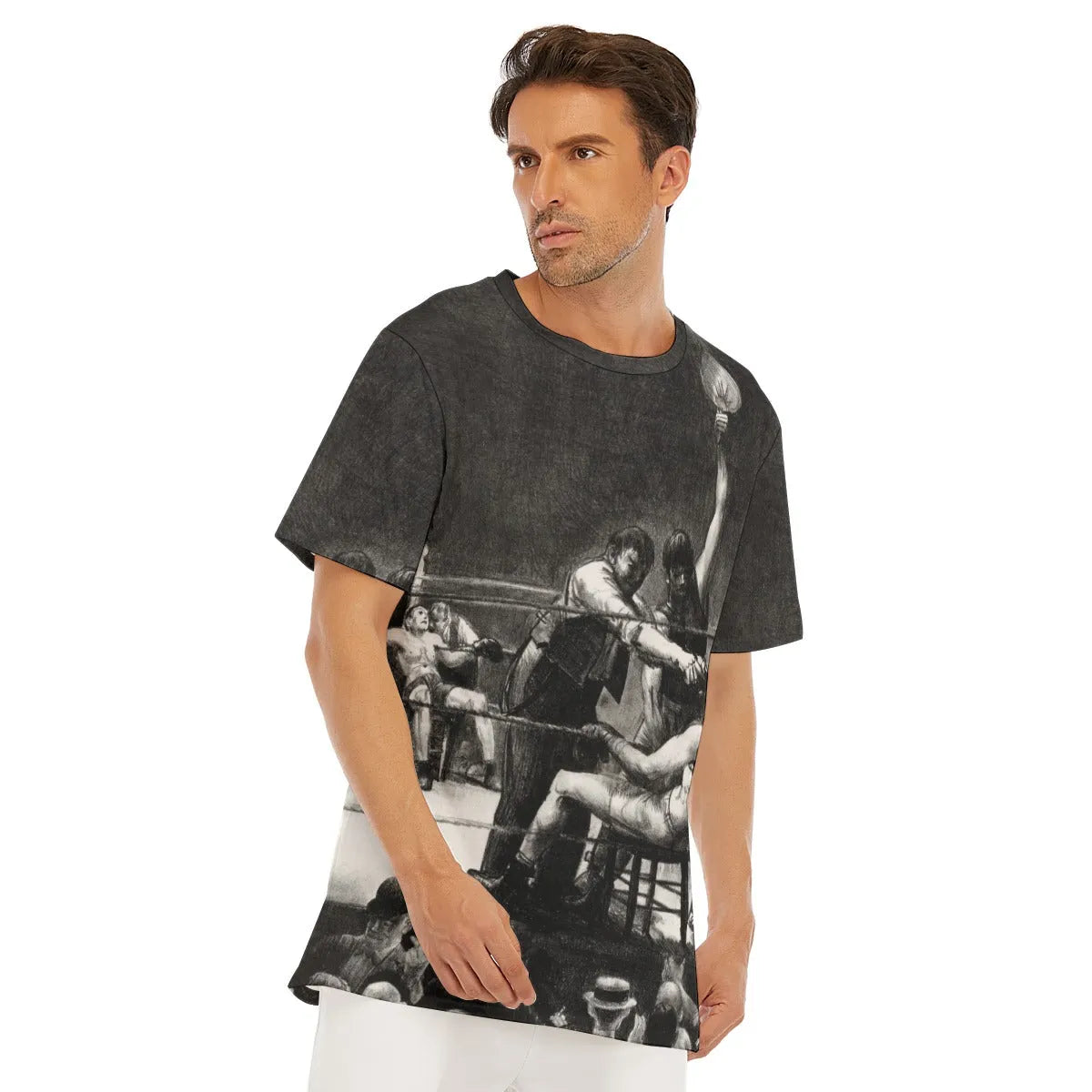 Between Rounds Small Second Stone by George Bellows T-Shirt