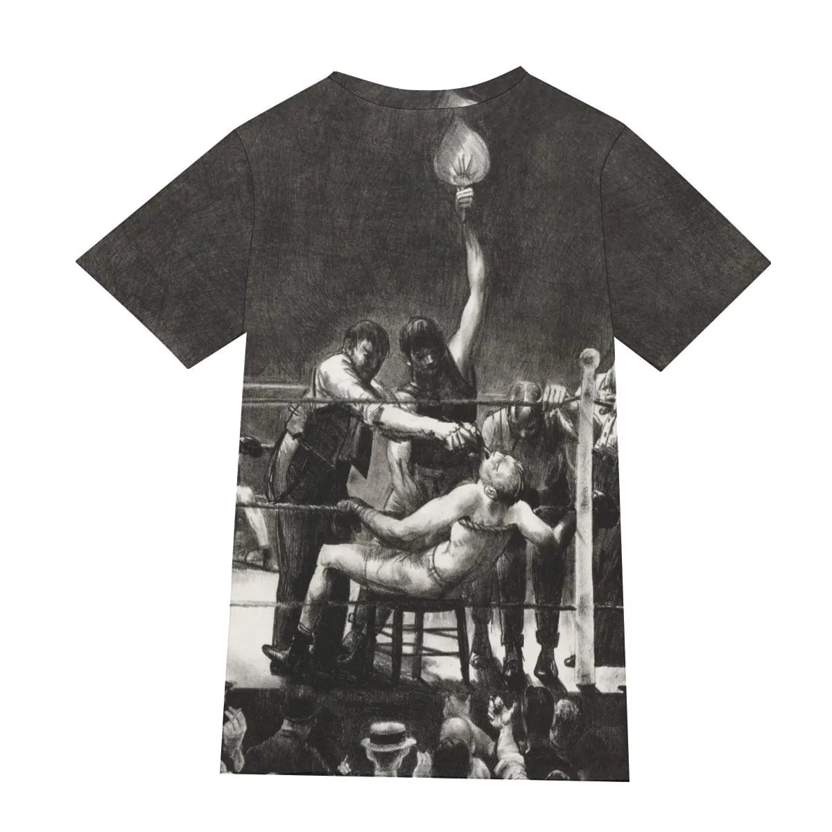 Between Rounds Small Second Stone by George Bellows T-Shirt