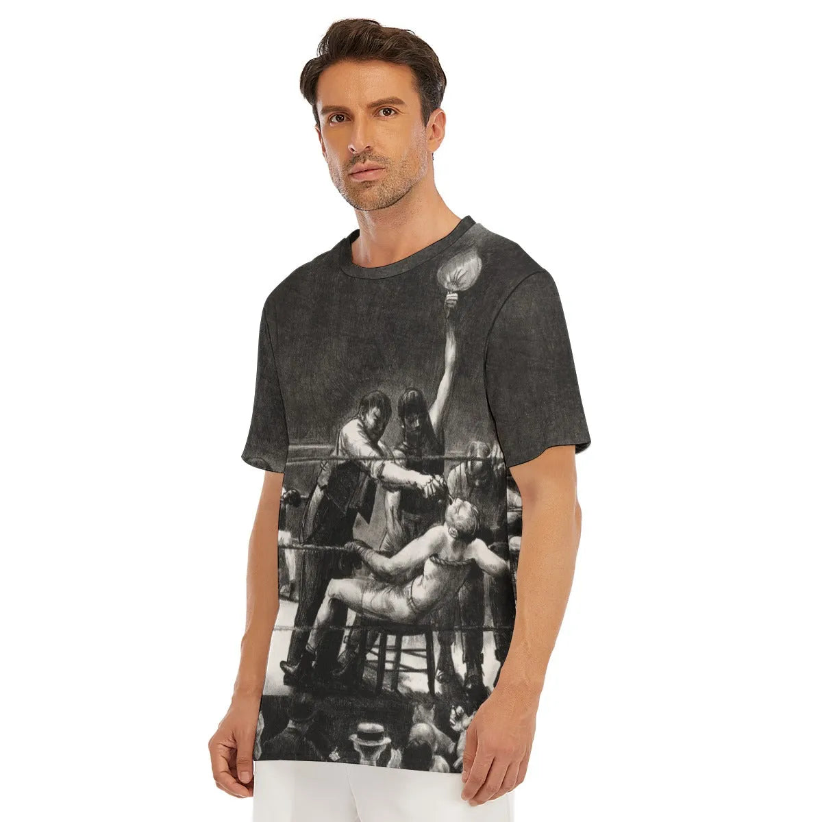 Between Rounds Small Second Stone by George Bellows T-Shirt