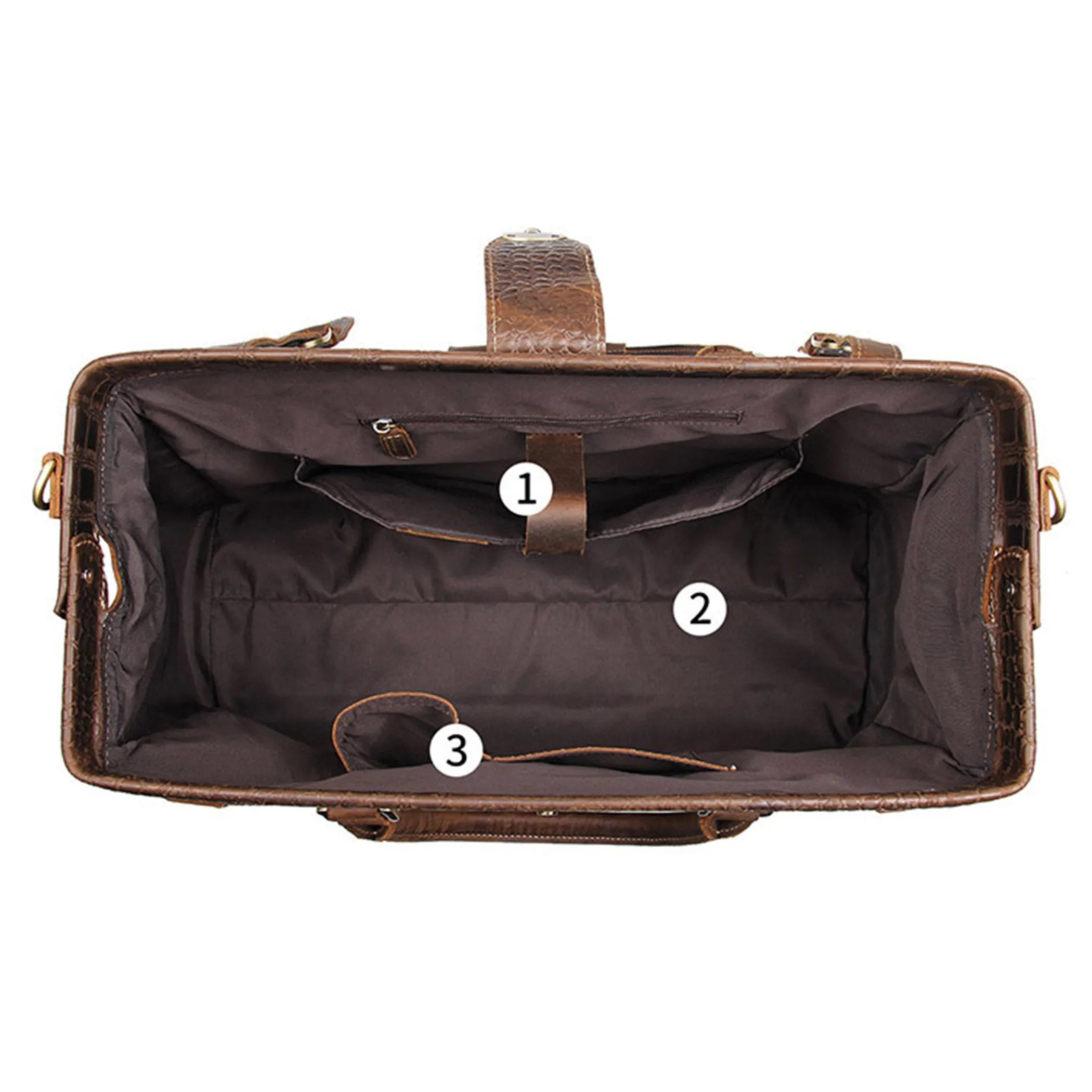 Big Capacity Genuine Leather Vintage Travel Luggage Bag