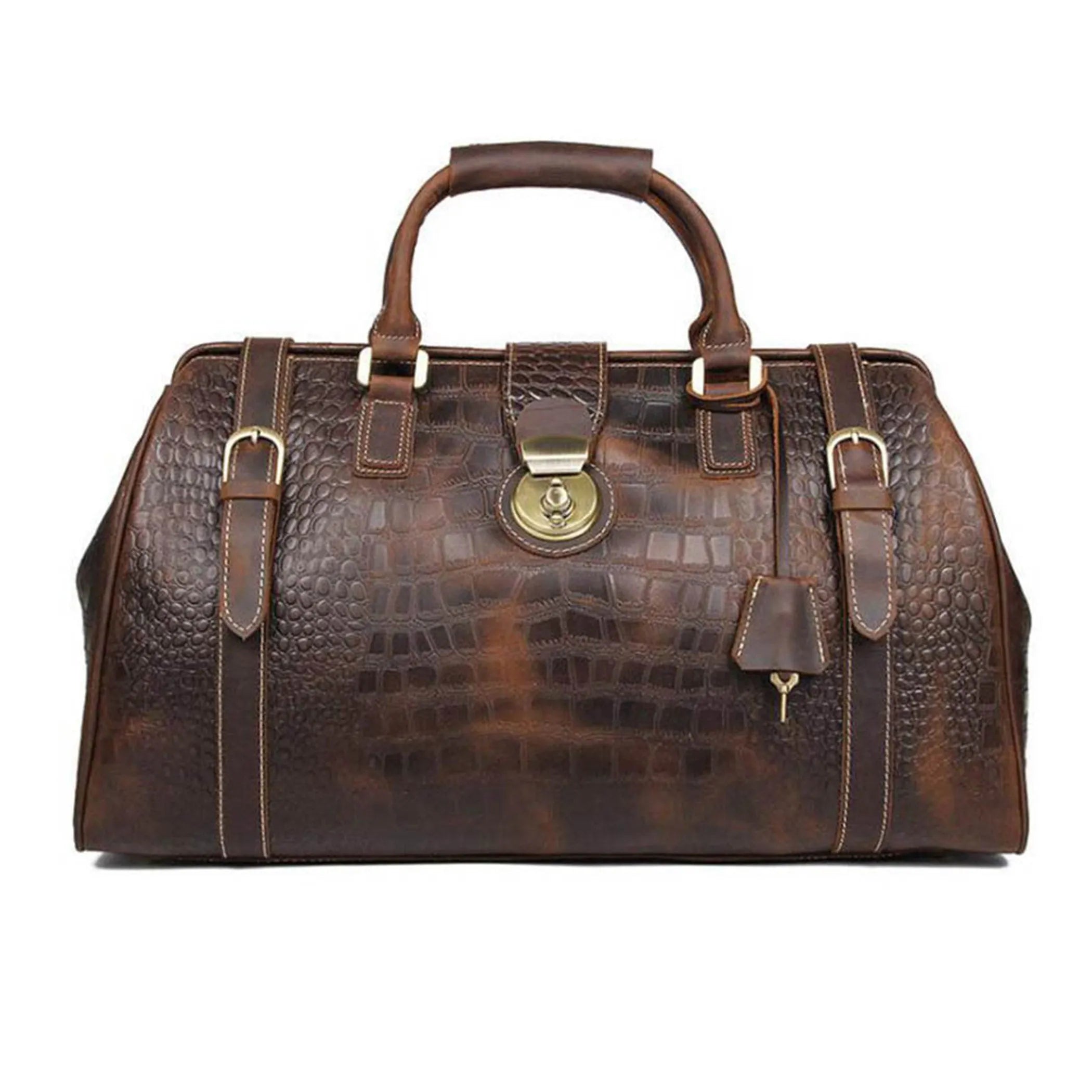 Big Capacity Genuine Leather Vintage Travel Luggage Bag