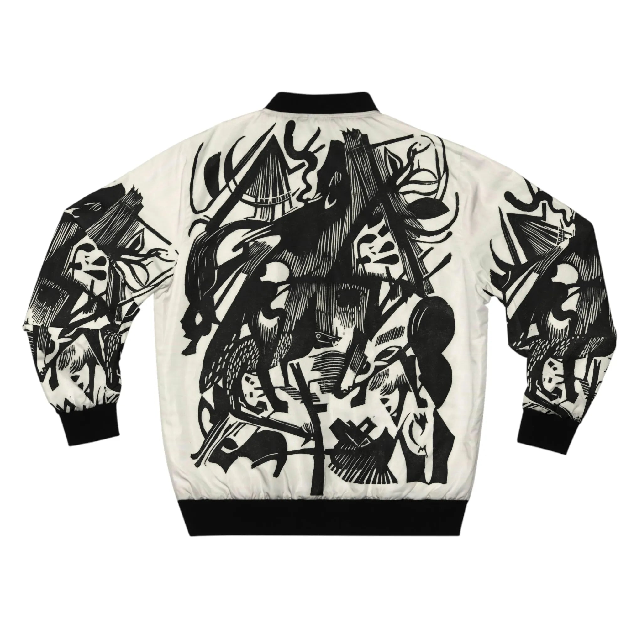 Birth of the Wolves Bomber Jacket - Painting by Franz Marc