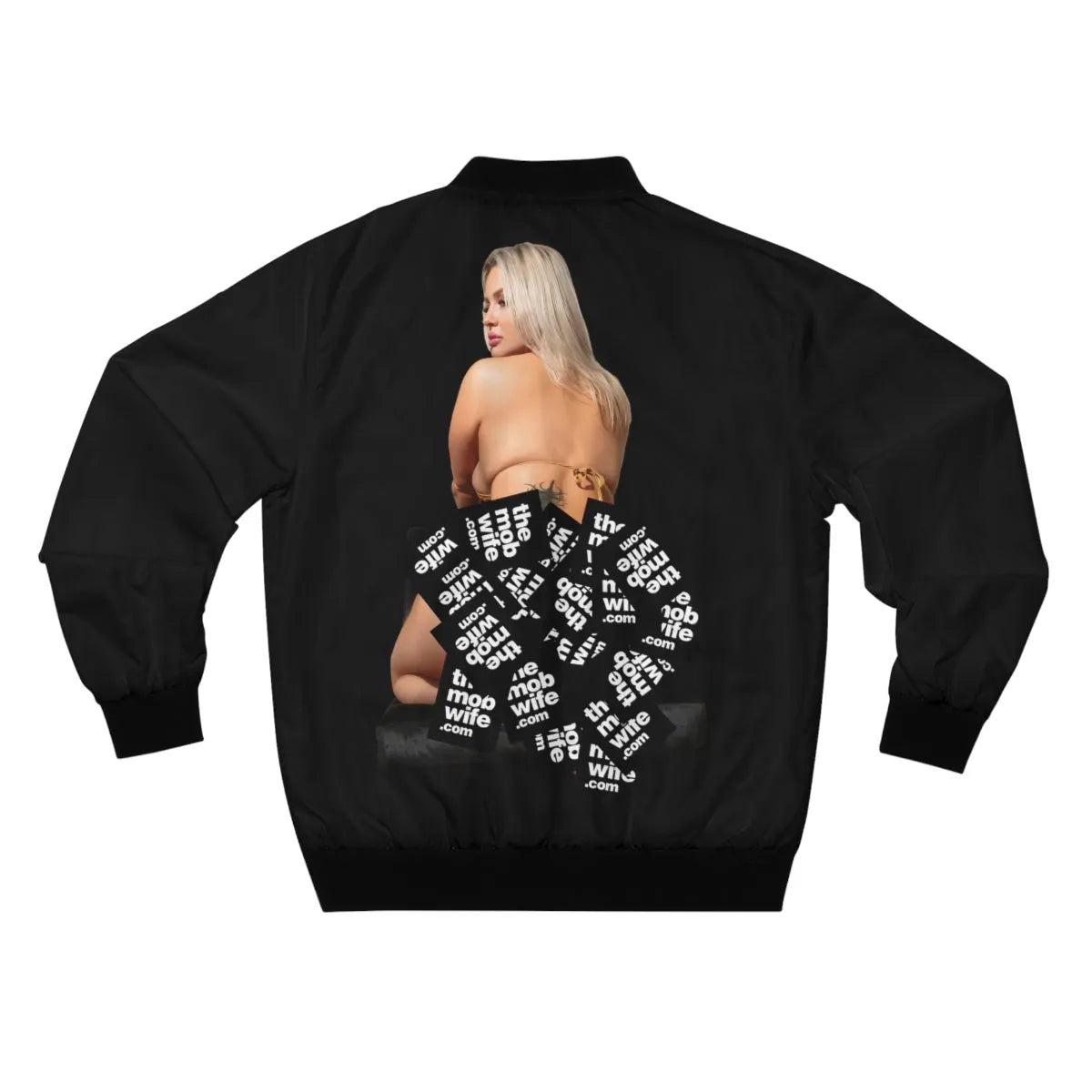 Blonde Bikini Booty Pawg Bomber Jacket