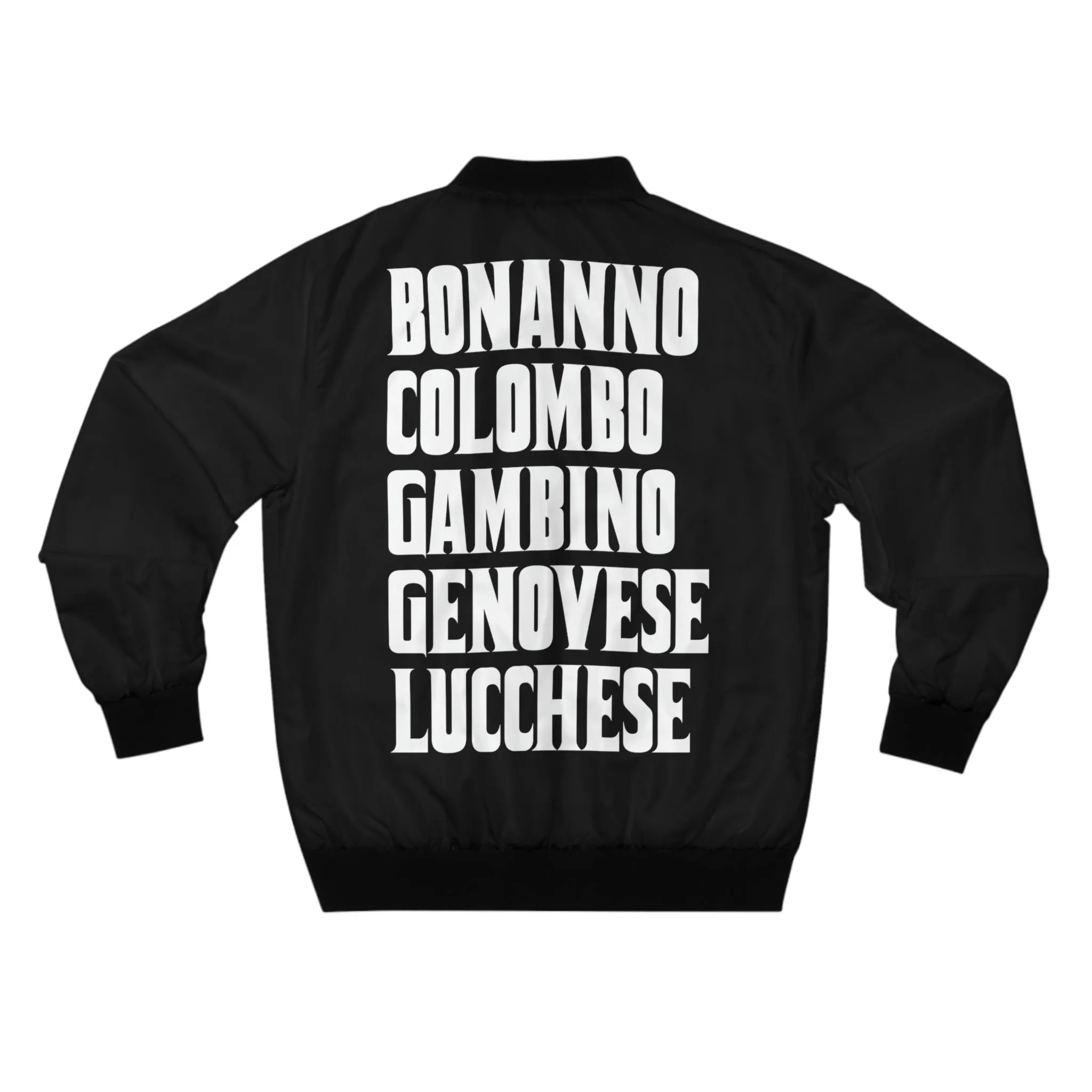 Bonanno Colombo Gambino Genovese Lucchese Bomber Jacket