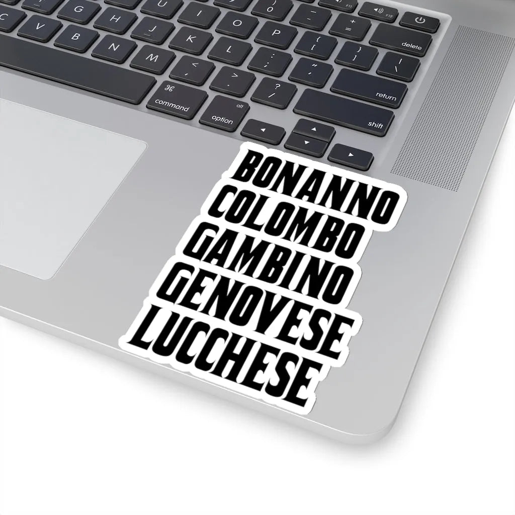 Bonanno Colombo Gambino Genovese Lucchese Five Families Stickers