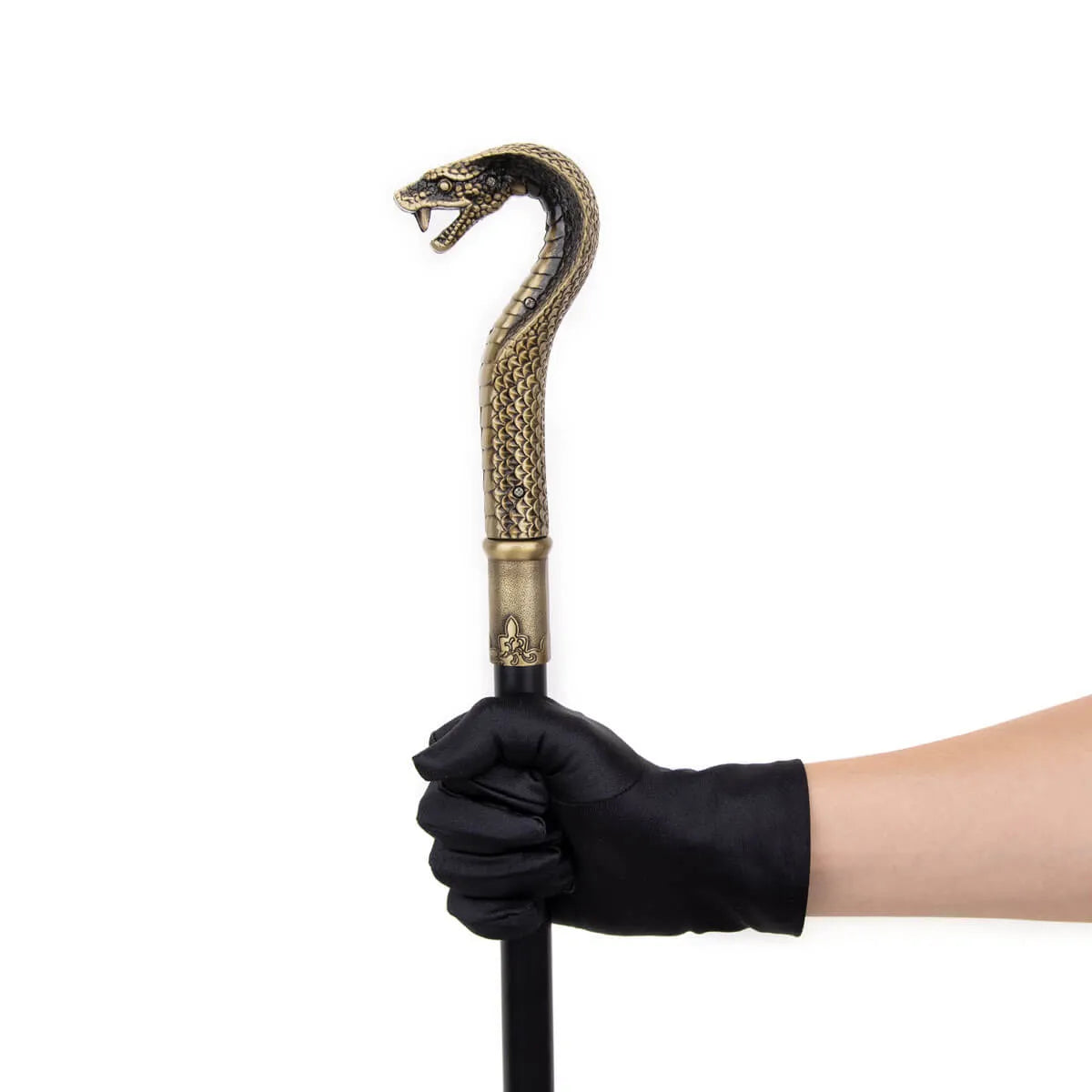 Bronze Luxury Snake Handle Pimp Walking Cane