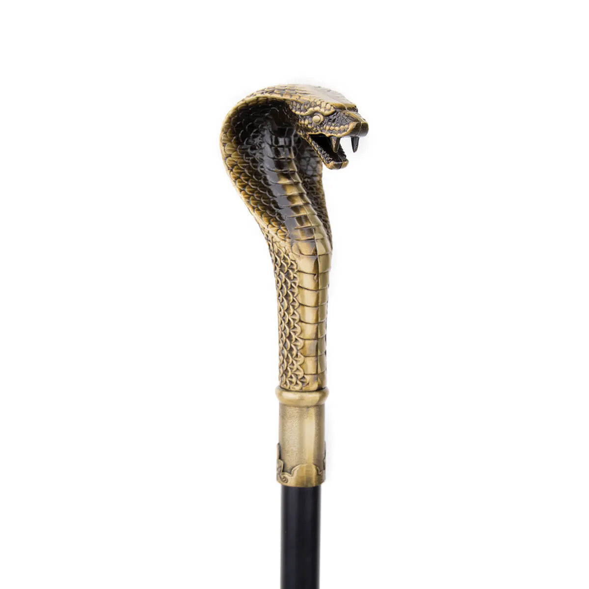 Bronze Luxury Snake Handle Pimp Walking Cane