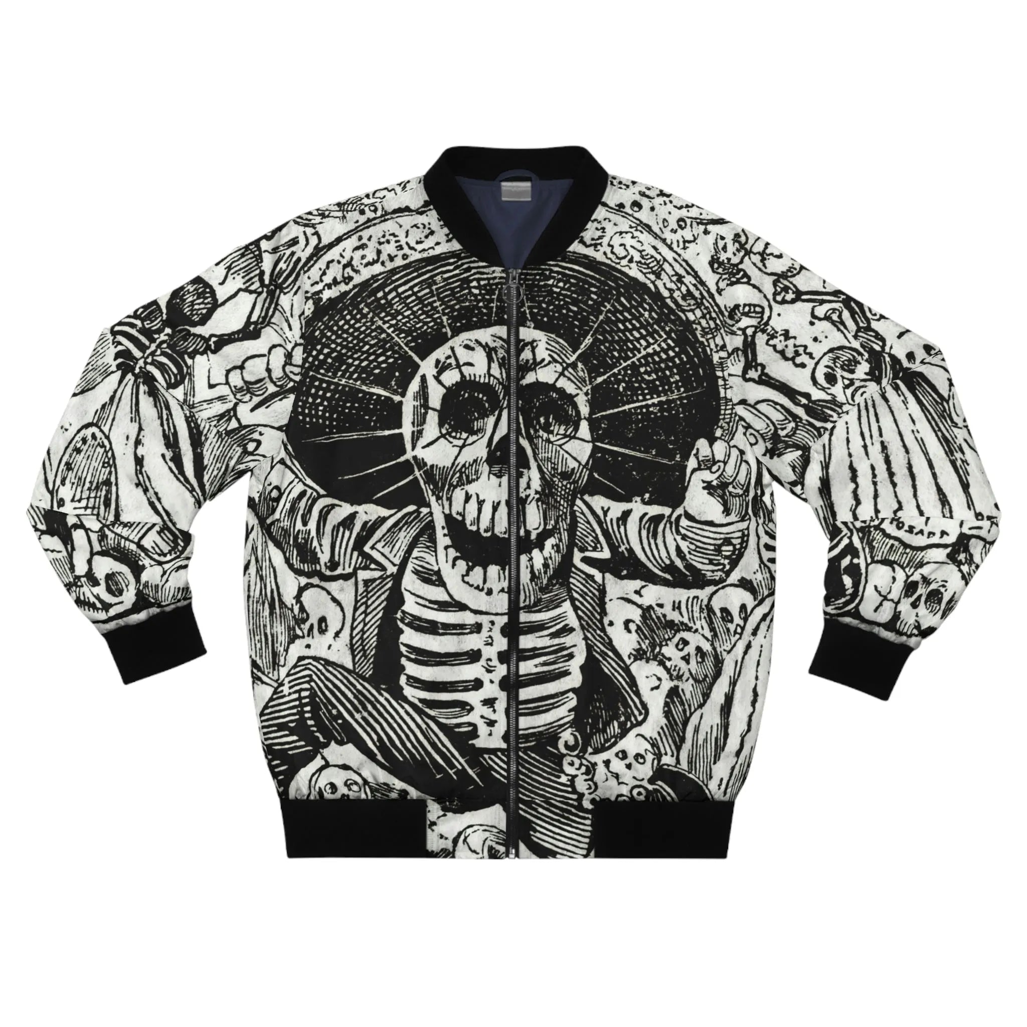 Jose Guadalupe Mexicansk Skeleton Art Bomber Jacket