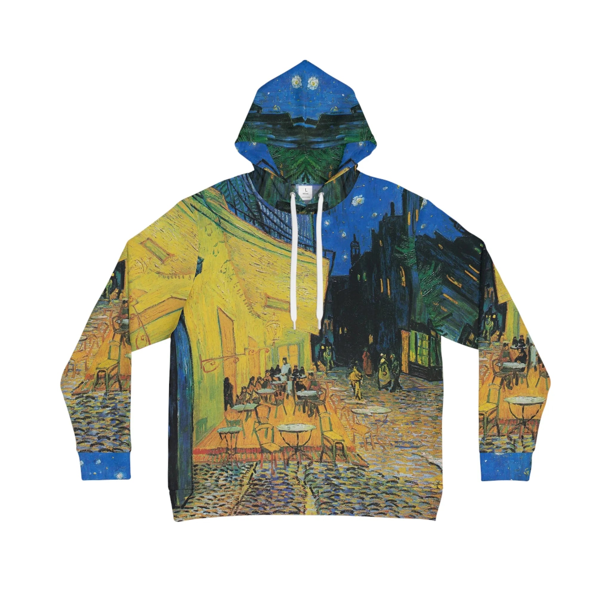 Café Terrace at Night Vincent van Gogh Art Hoodie