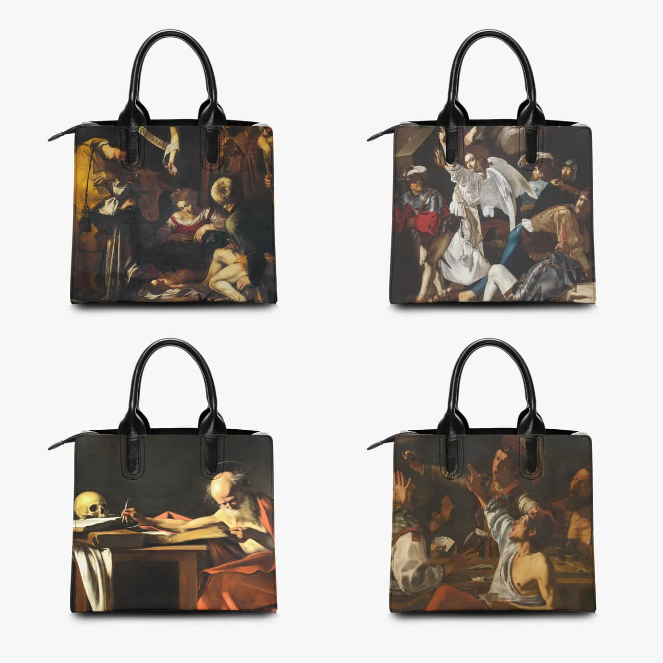 Caravaggio Portrait by Bild-Ottavio Leoni Handbag