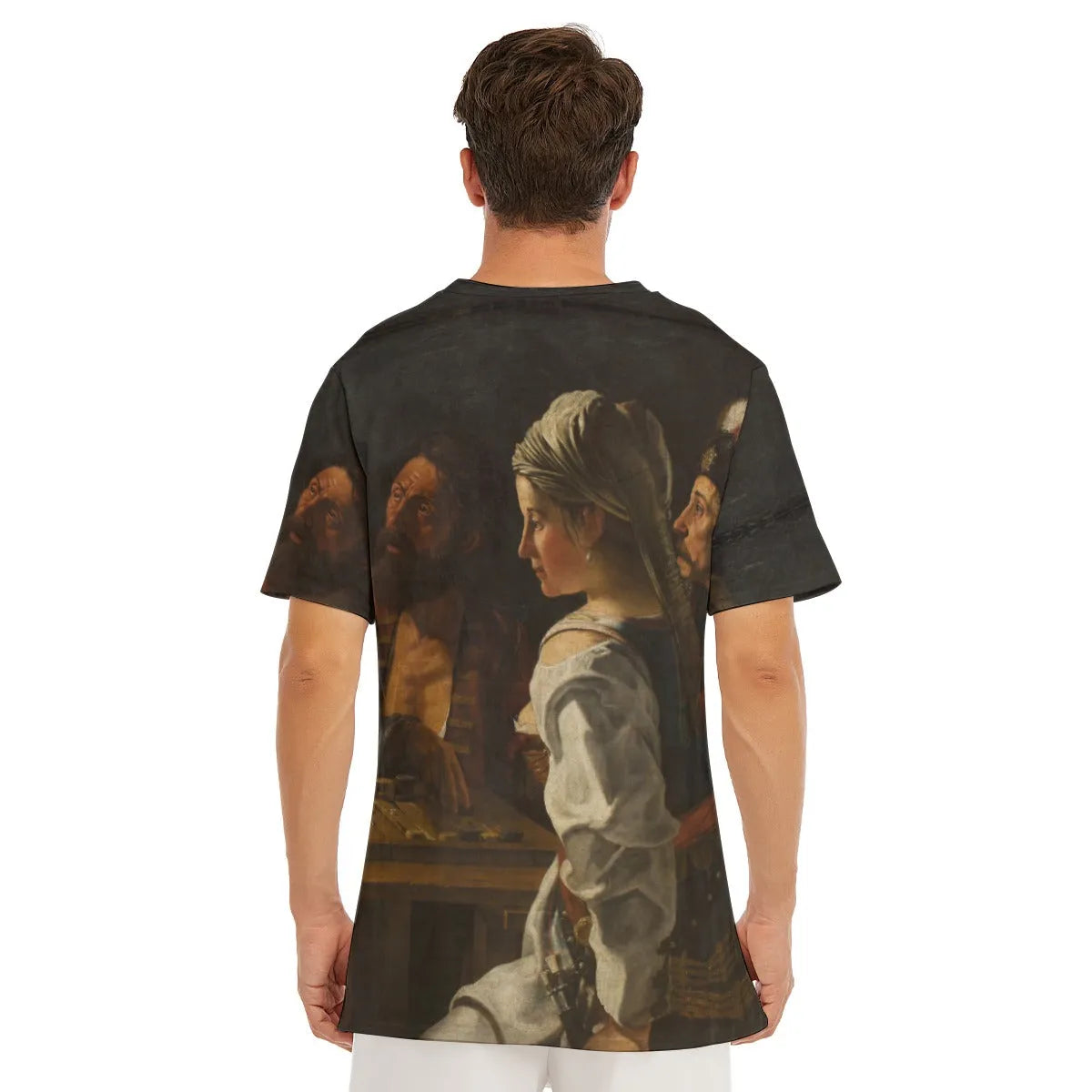 Card and Backgammon Players by Caravaggio T-Shirt