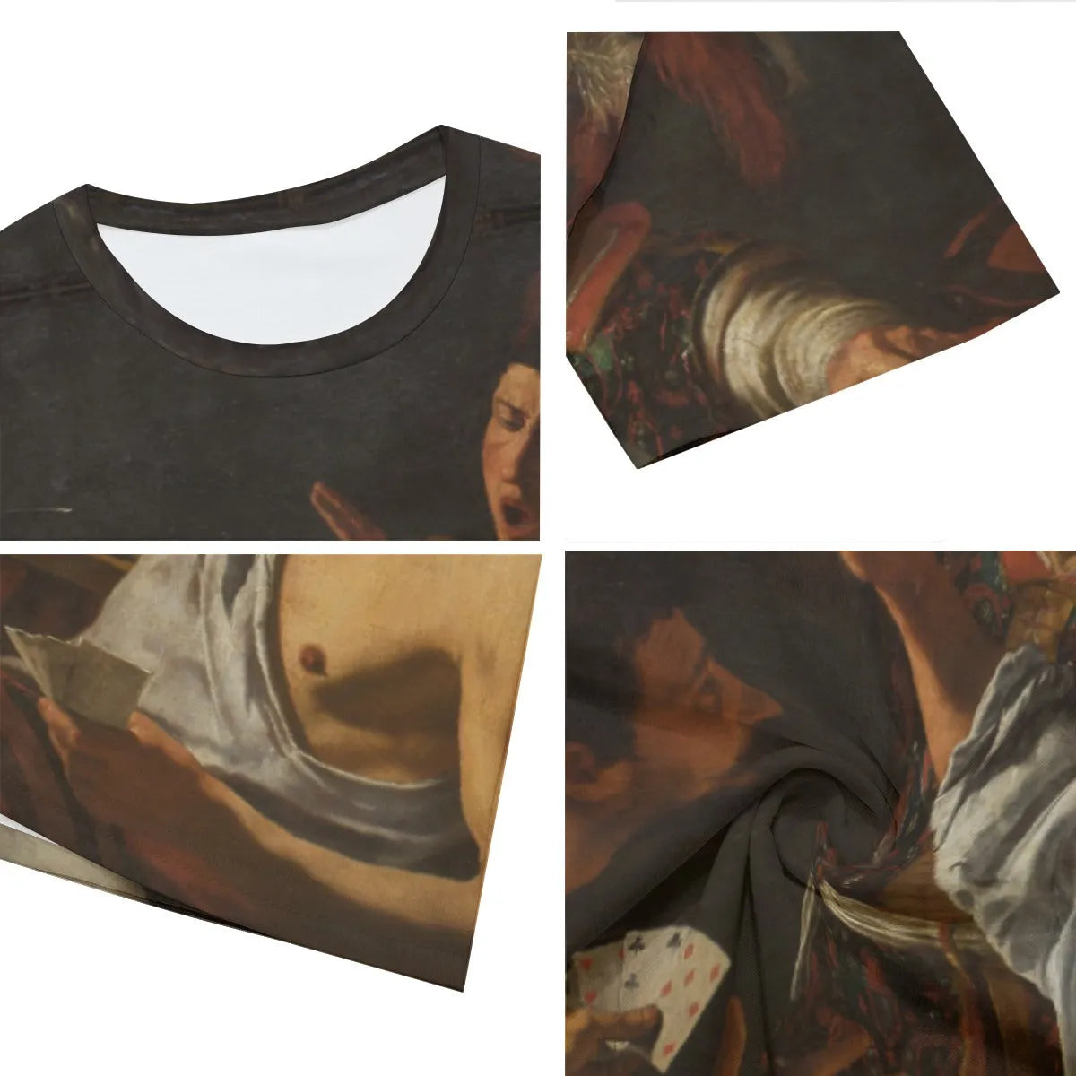 Card and Backgammon Players by Caravaggio T-Shirt