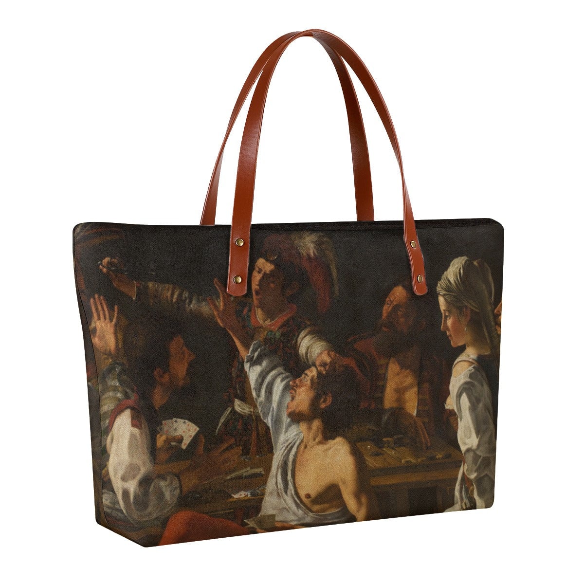 Card and Backgammon Players by Caravaggio Tote Bag