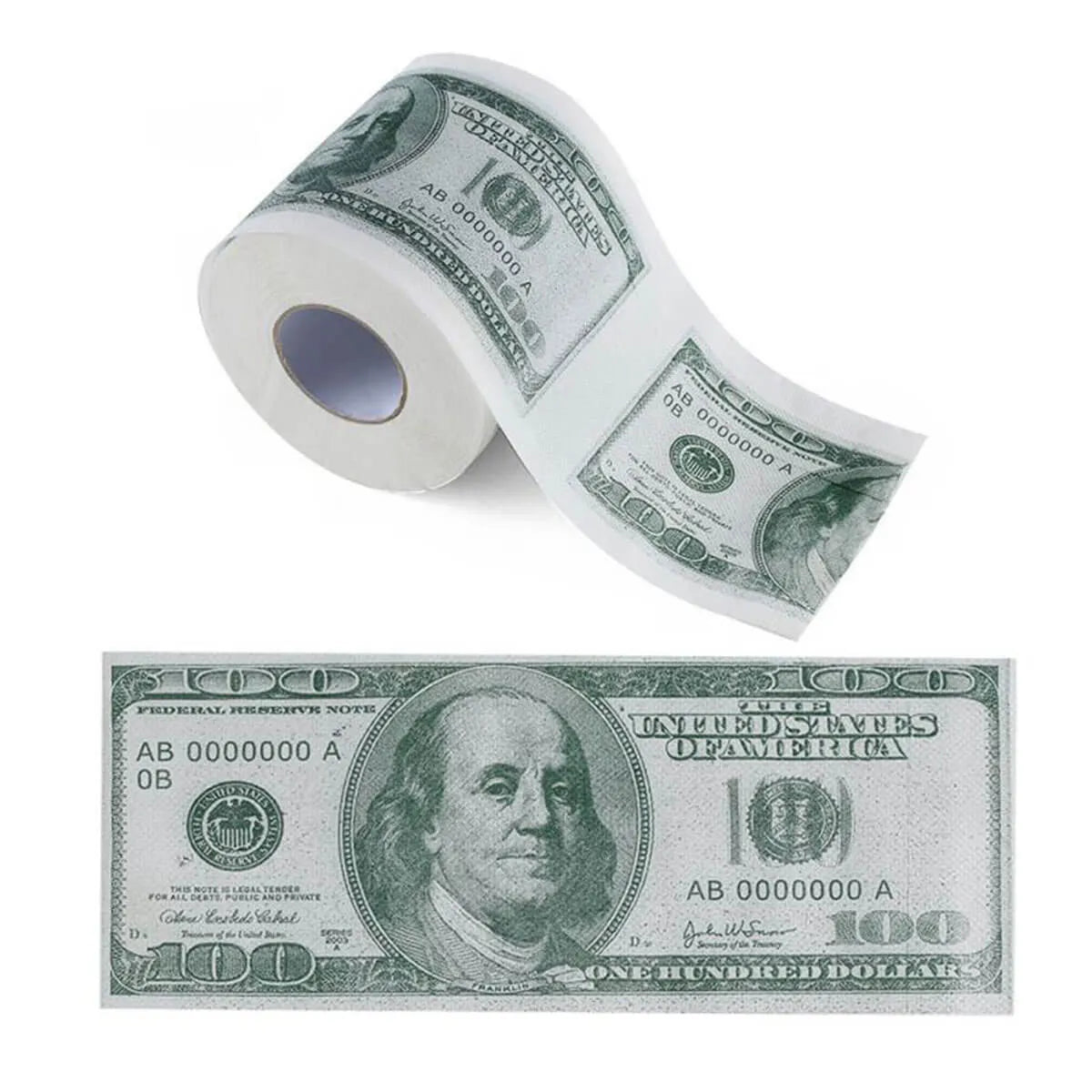 Cash Money Toilet Paper $100 Bill Toilet Paper