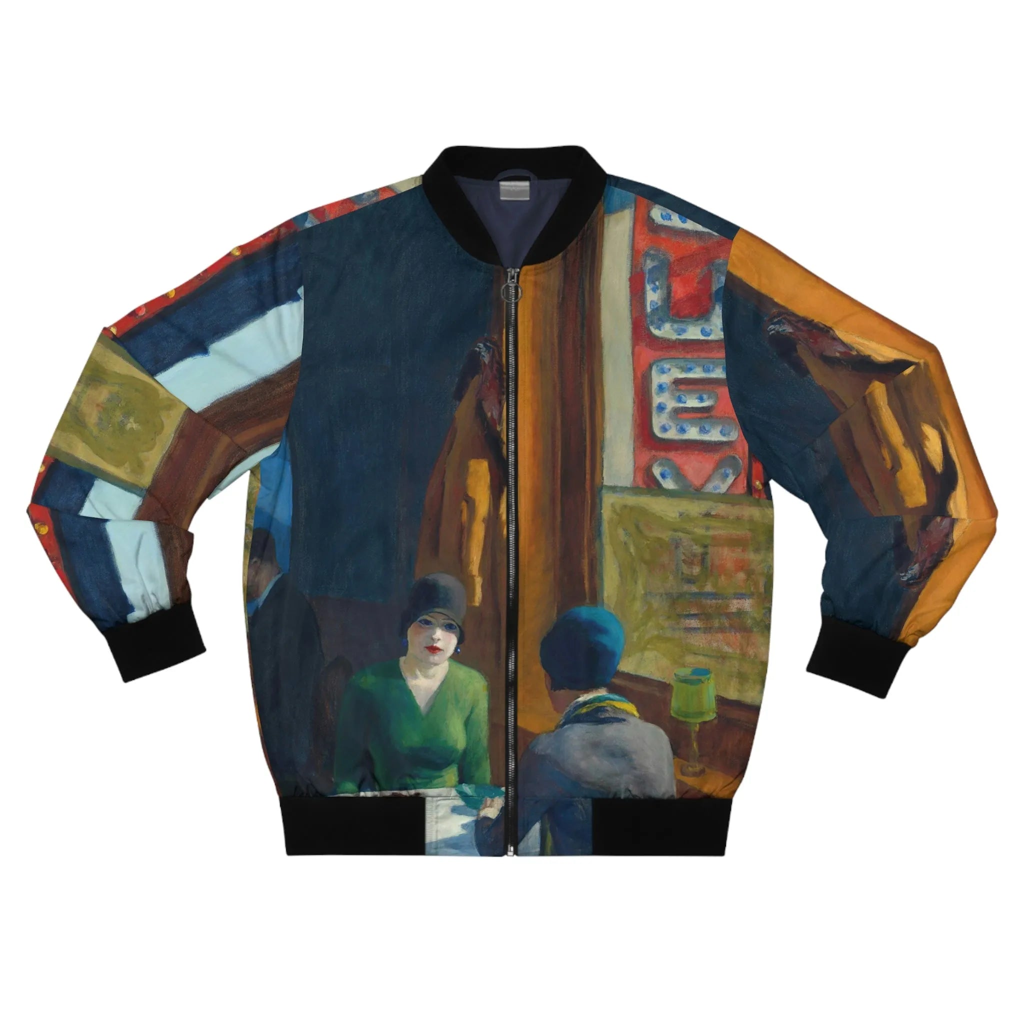 Chop Suey by Edward Hopper Art Bomber Jacket