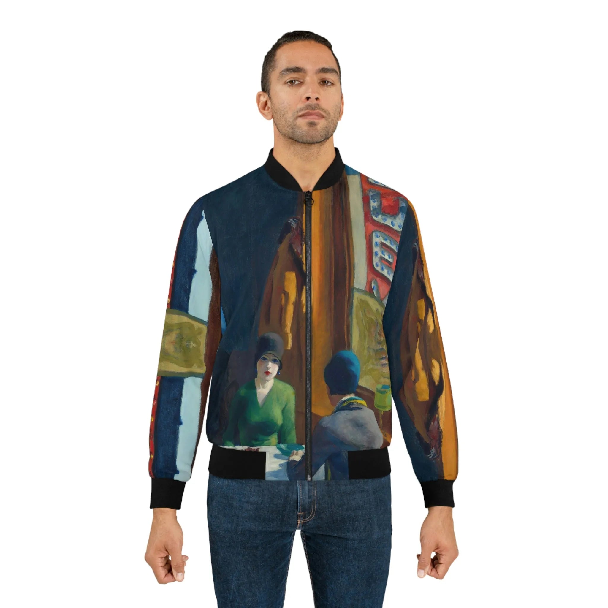 Chop Suey by Edward Hopper Art Bomber Jacket