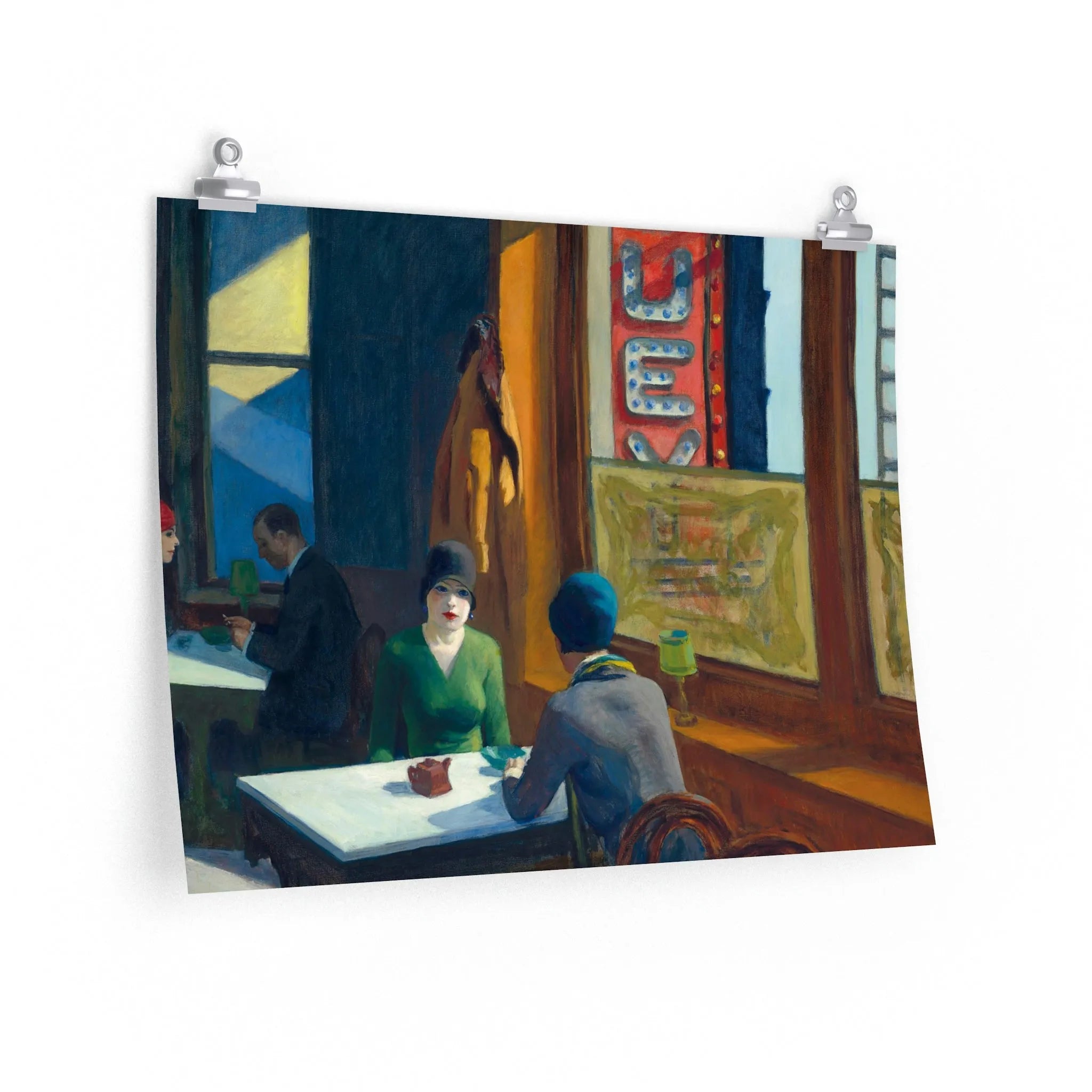 Chop Suey by Edward Hopper Art Premium Posters