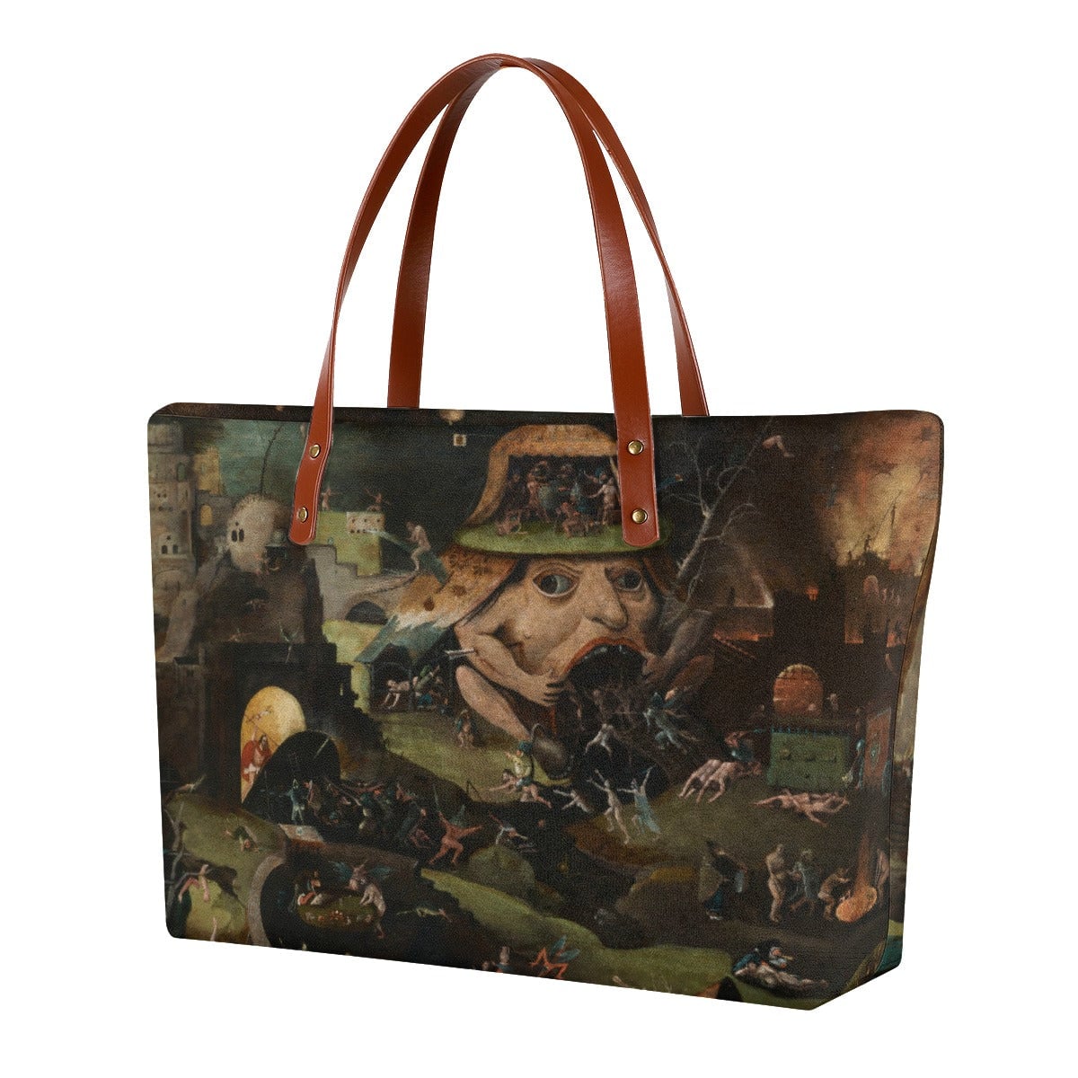 Christ Breaking Down the Gates of Hell by Hieronymus Tote Bag