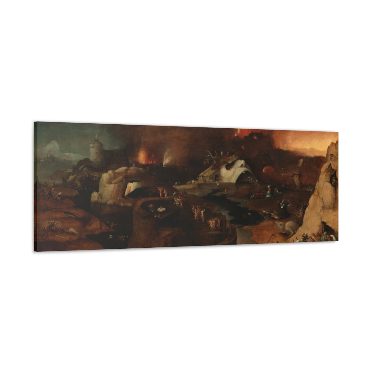 Christ's Descent into Hell by Hieronymus Bosch Canvas Gallery Wraps