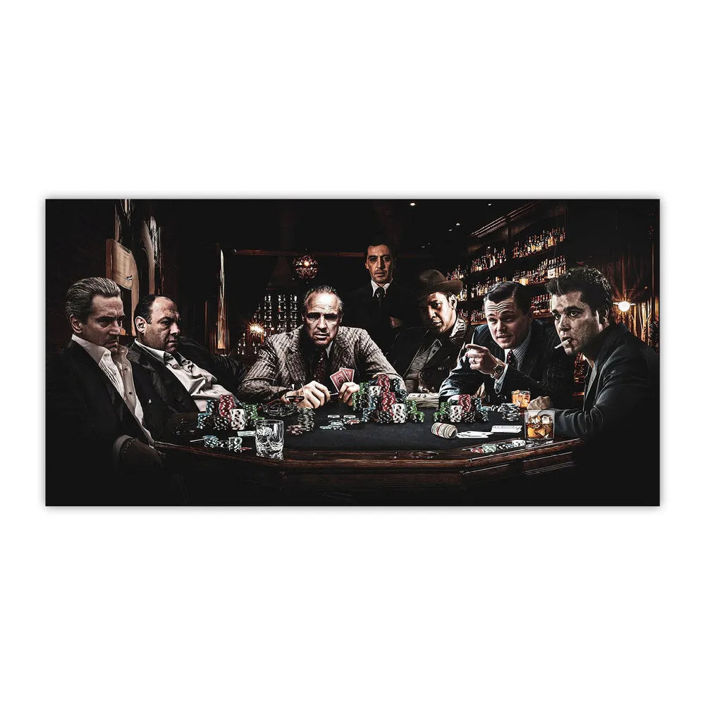 Classic Film Legends Canvas Print Top Gangsters