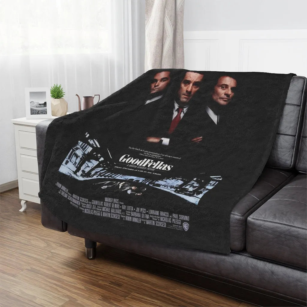 Classic Mobster Movie Goodfellas Minky Blanket