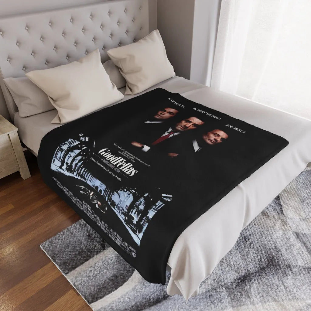 Classic Mobster Movie Goodfellas Minky Blanket