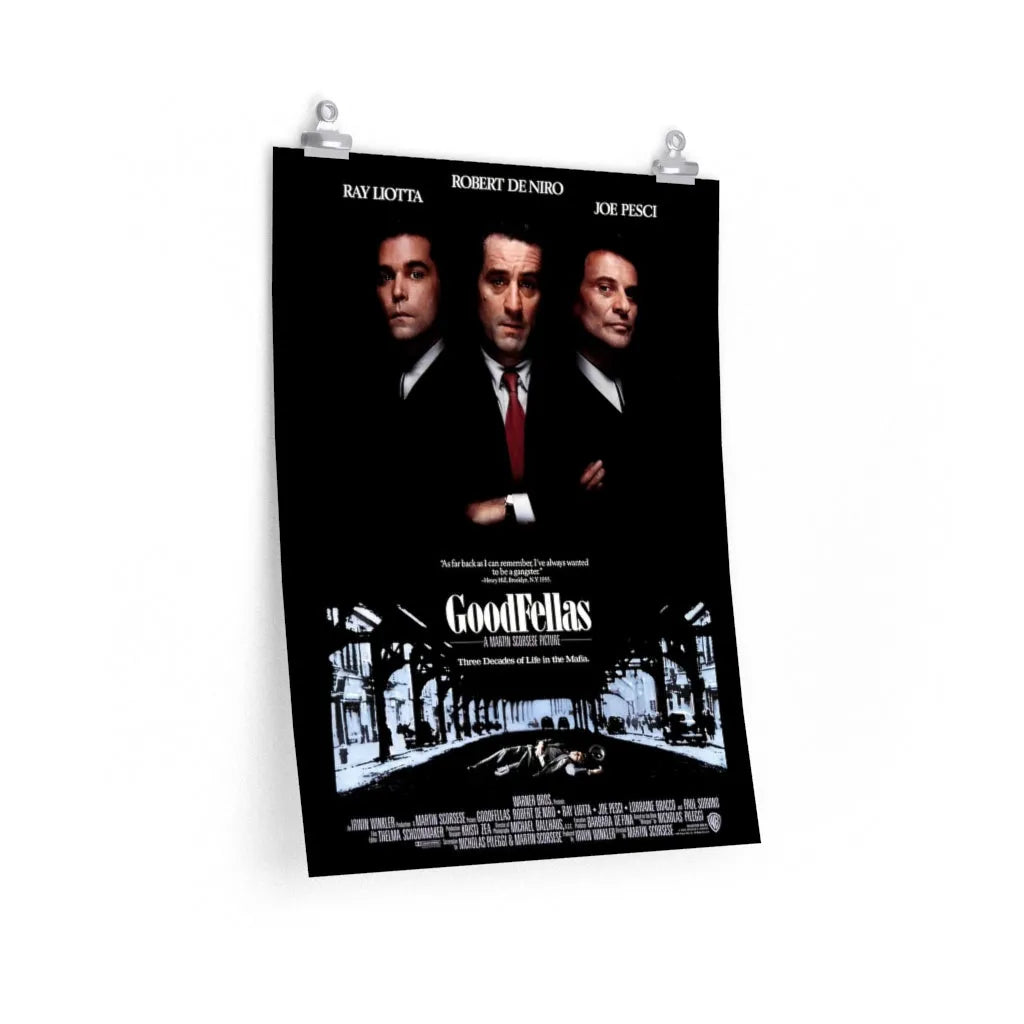 Classic Mobster Movie Goodfellas Premium Posters