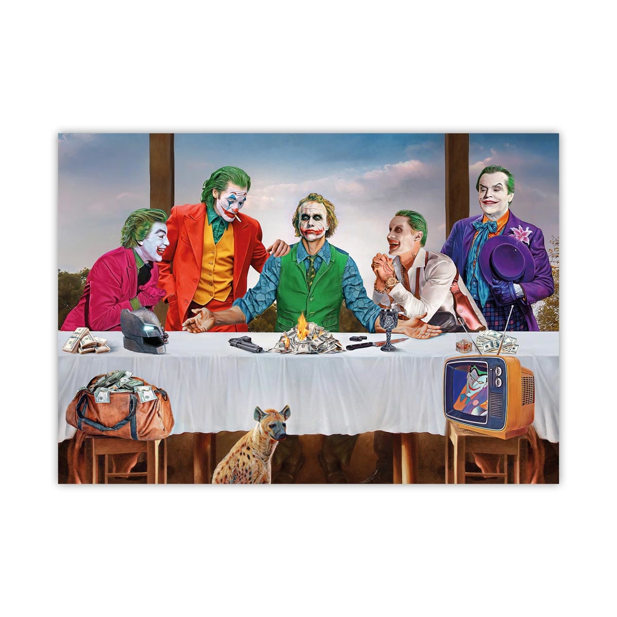 Clowns Movie Characters Canvas Print Joker Wall Art