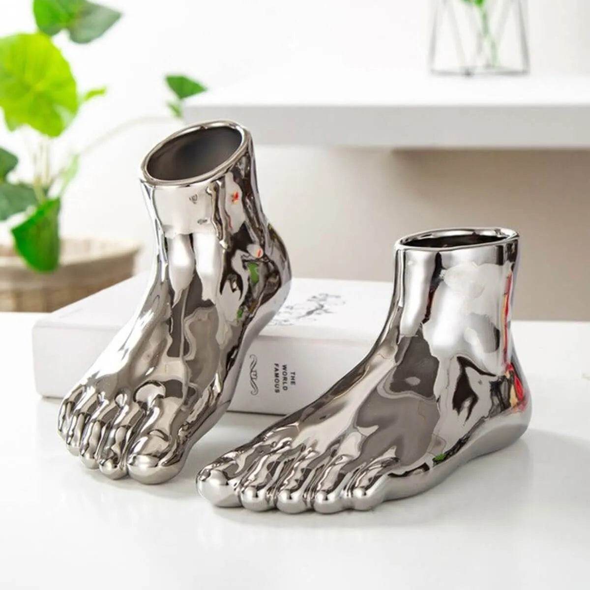 Creative Foot Vase Decorative Modern Sculpture