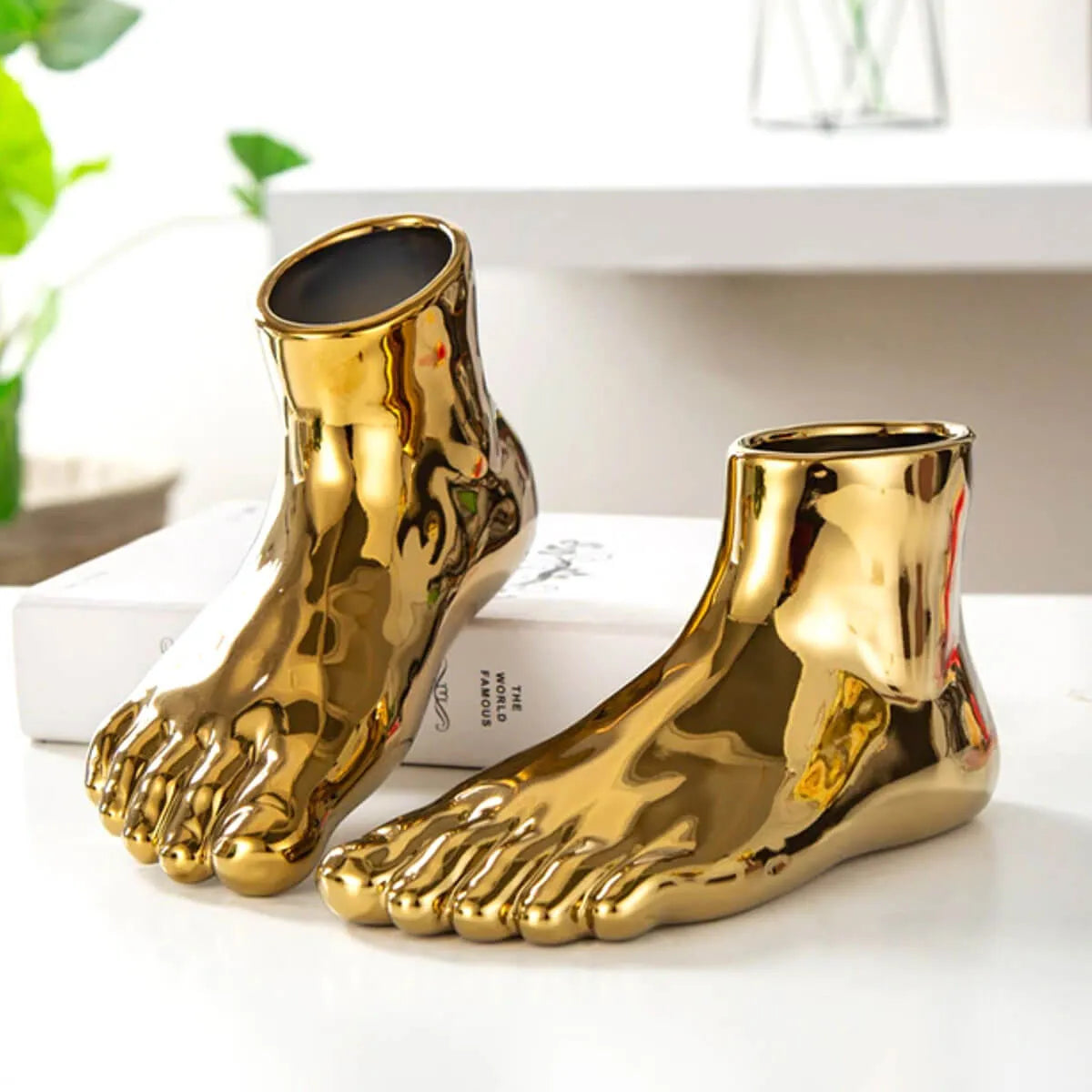 Creative Foot Vase Decorative Modern Sculpture