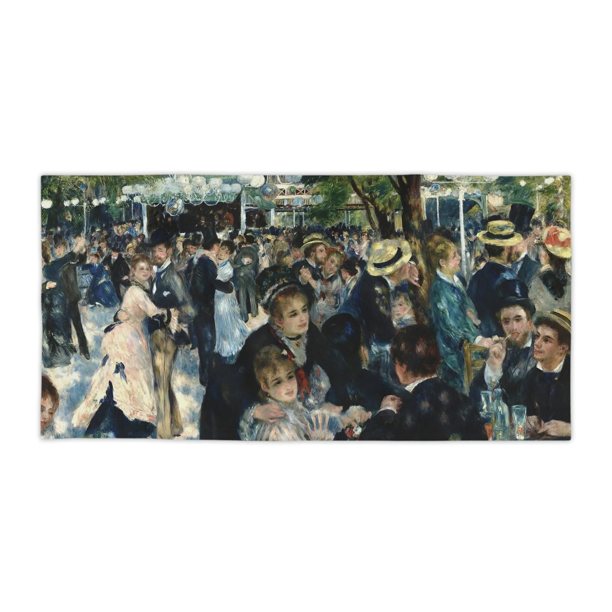 Dance at Le Moulin de la Galette Art Beach Towels