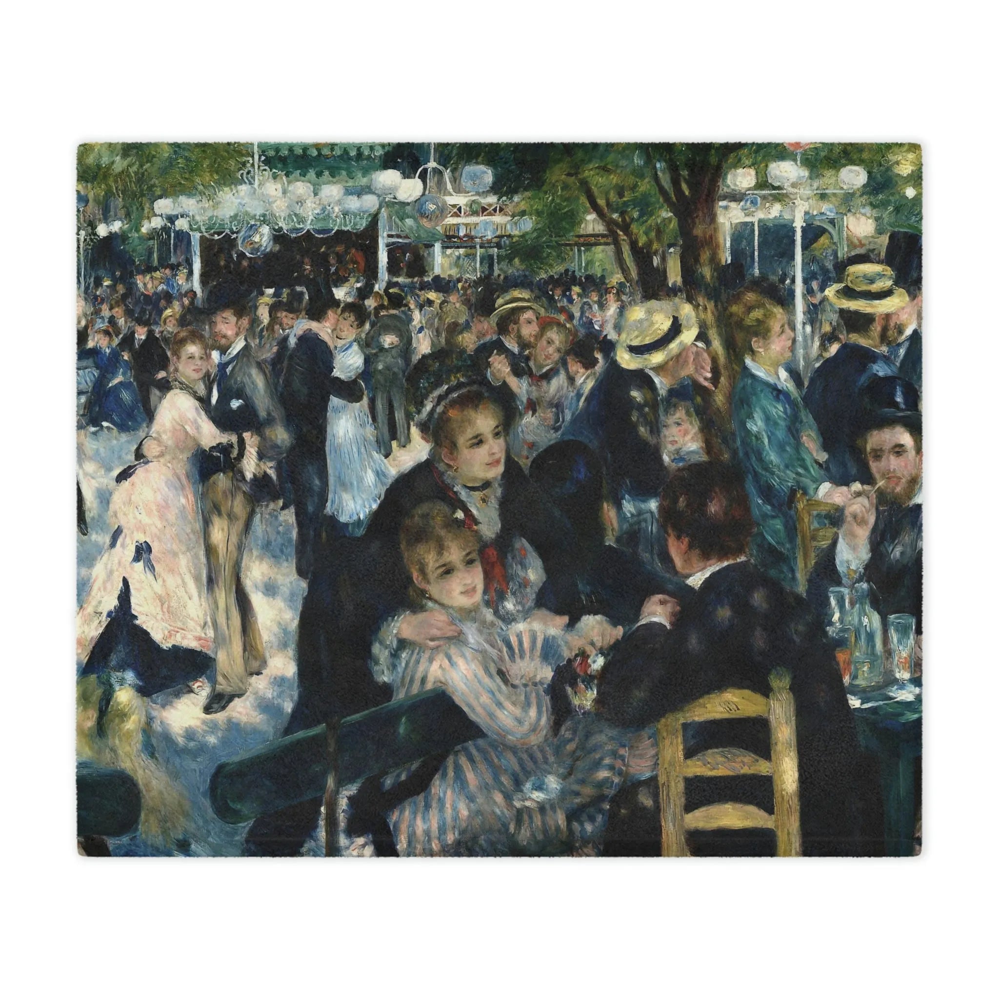 Dance at Le Moulin de la Galette Art Blanket