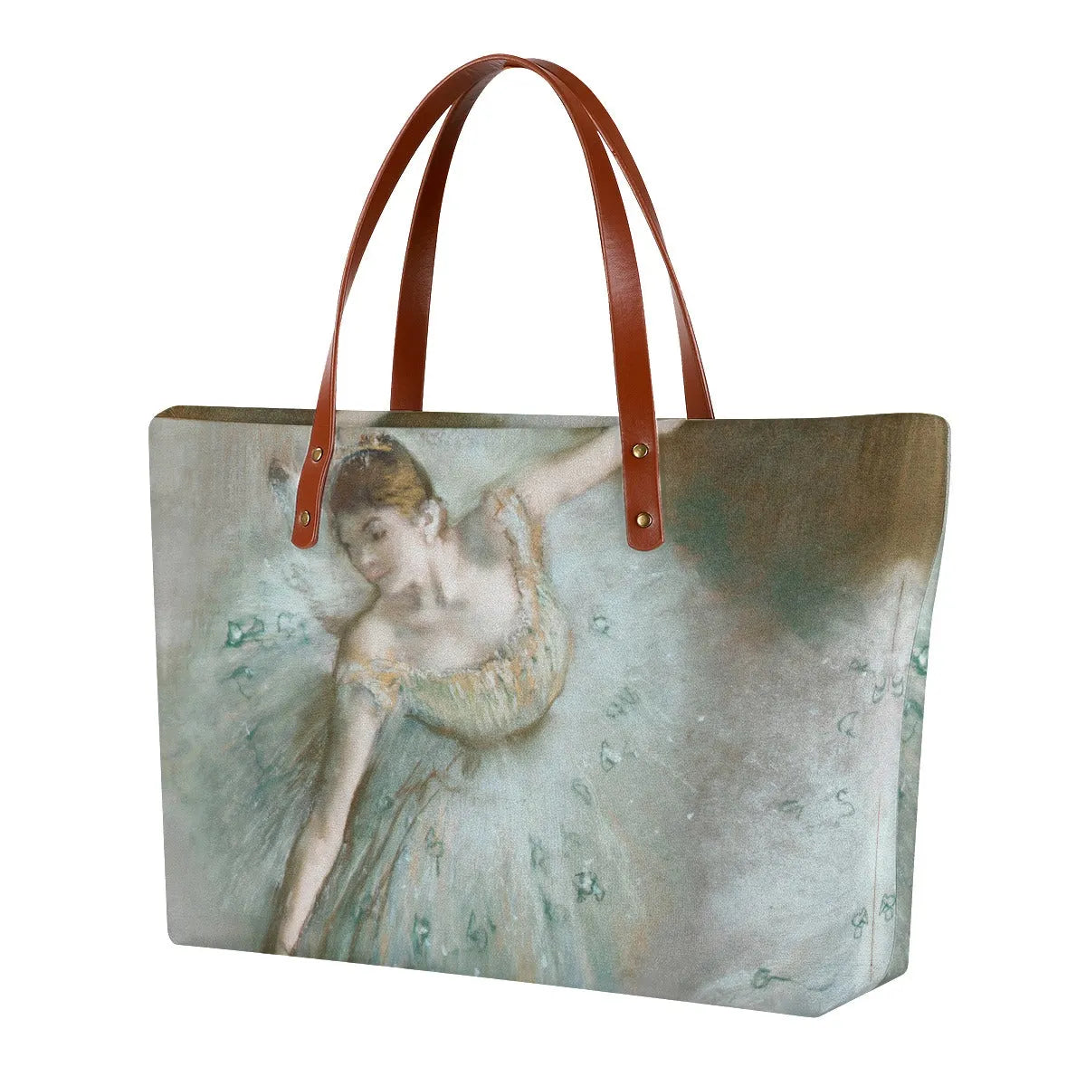 Dancer in Green Painting by Edgar Degas Tote Bag