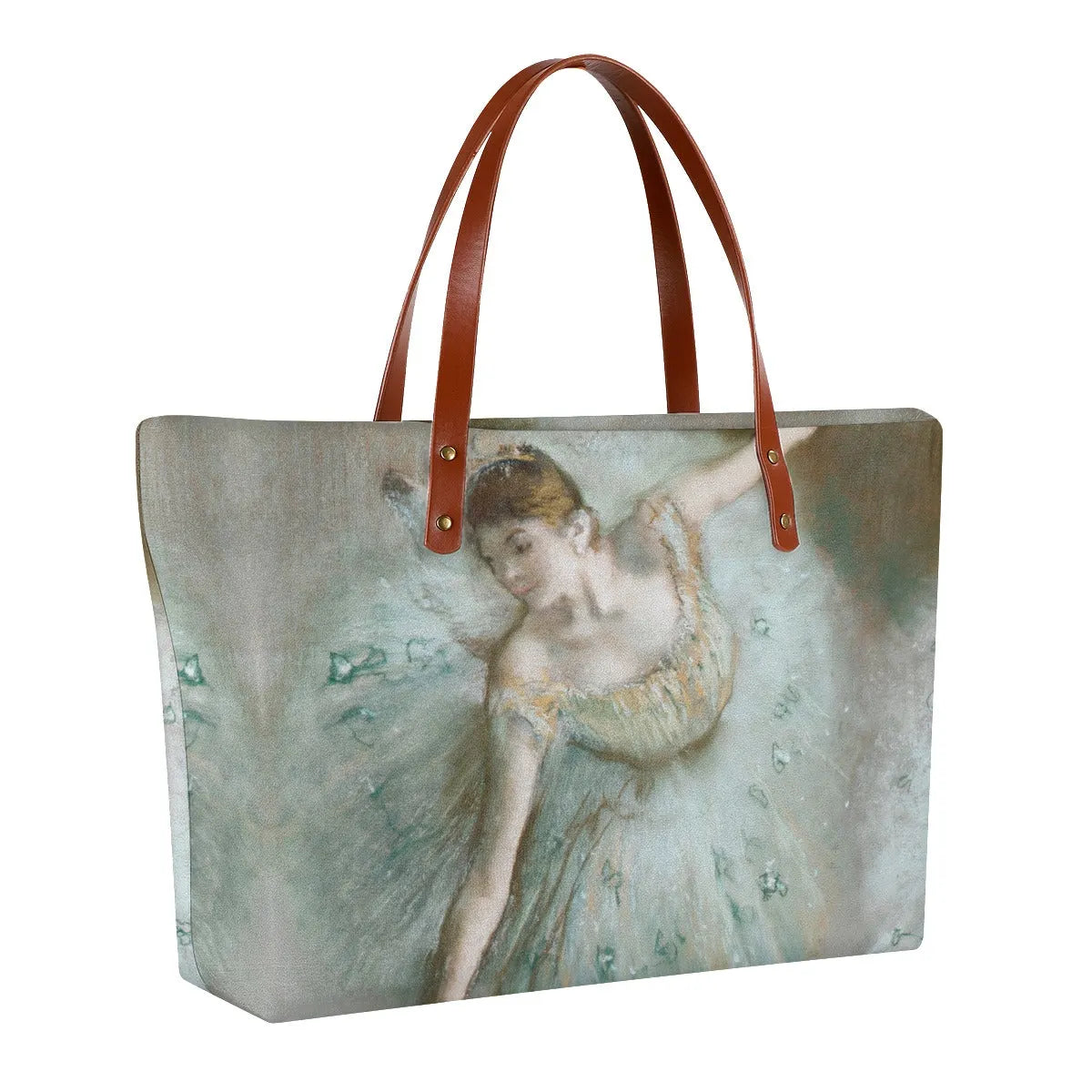 Dancer in Green Painting by Edgar Degas Tote Bag