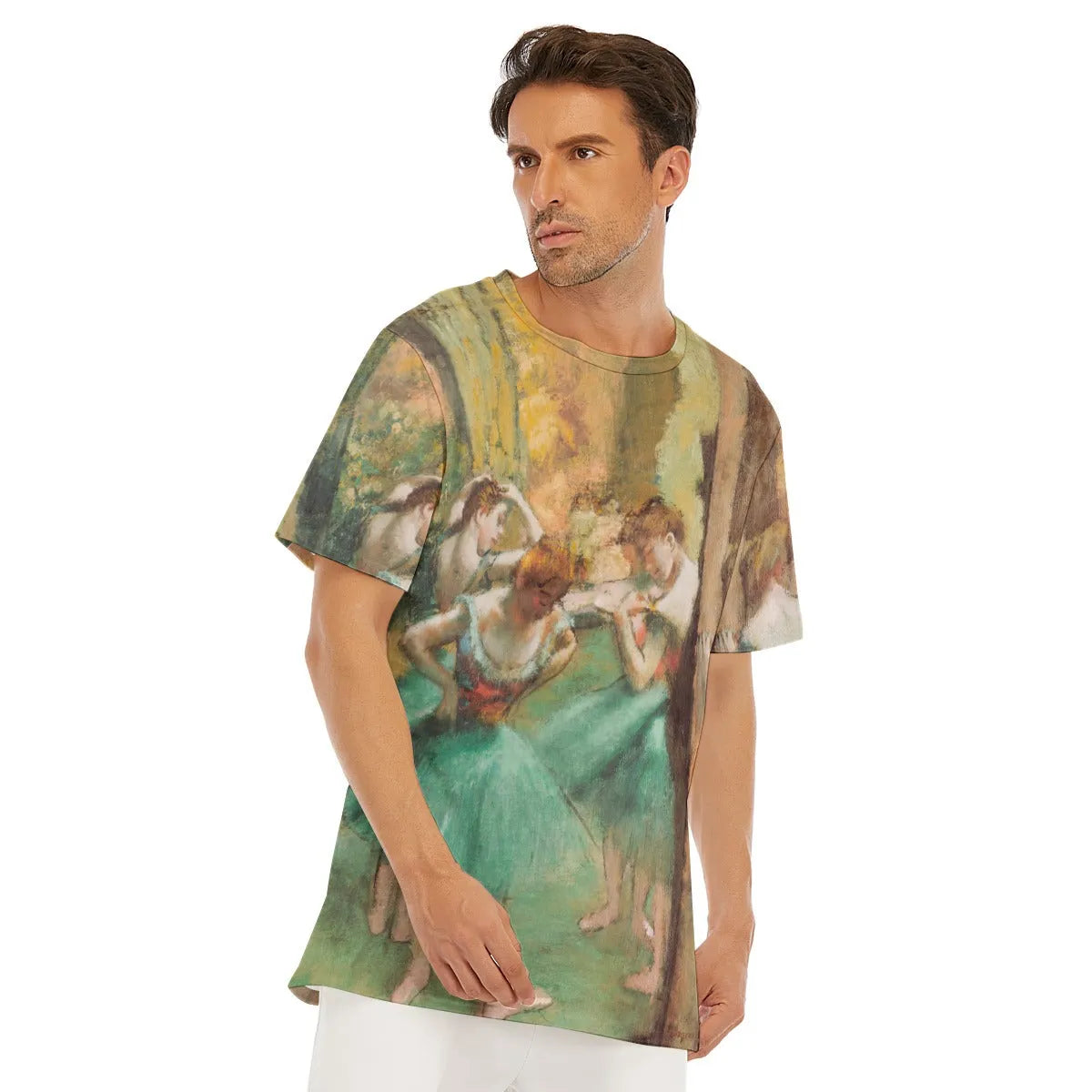 Dancers Pink and Green by Edgar Degas T-Shirt