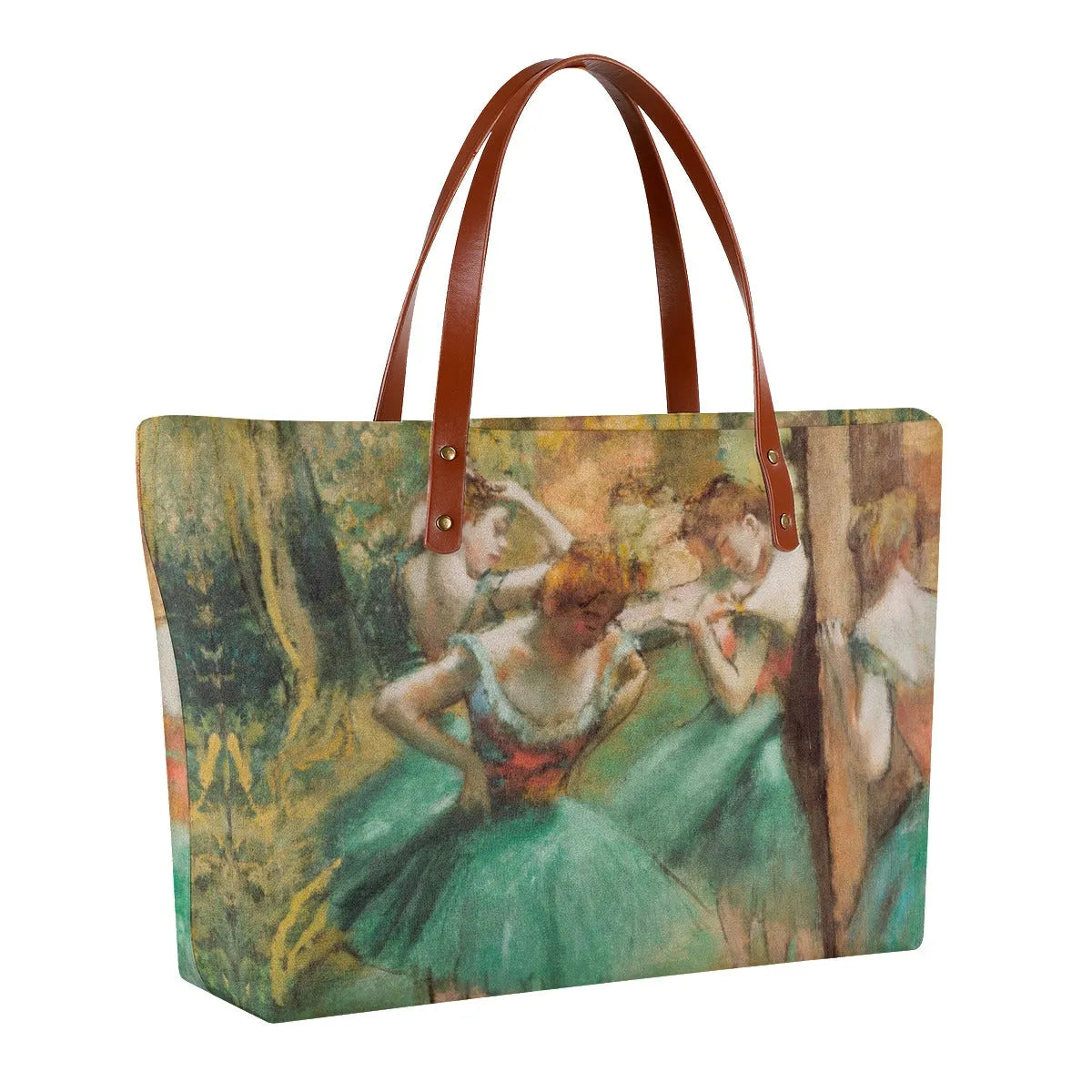 Dancers Pink and Green by Edgar Degas Tote Bag