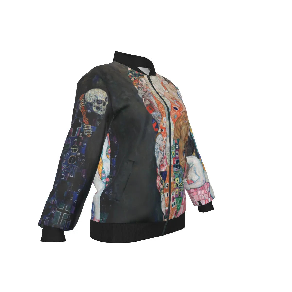 Death and Life by Gustav Klimt Women’s Bomber Jacket