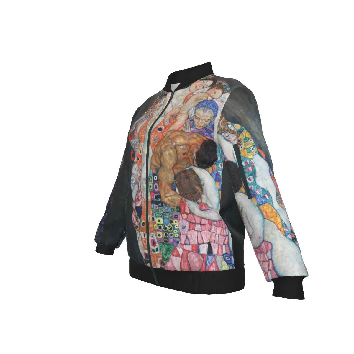 Death and Life by Gustav Klimt Women’s Bomber Jacket