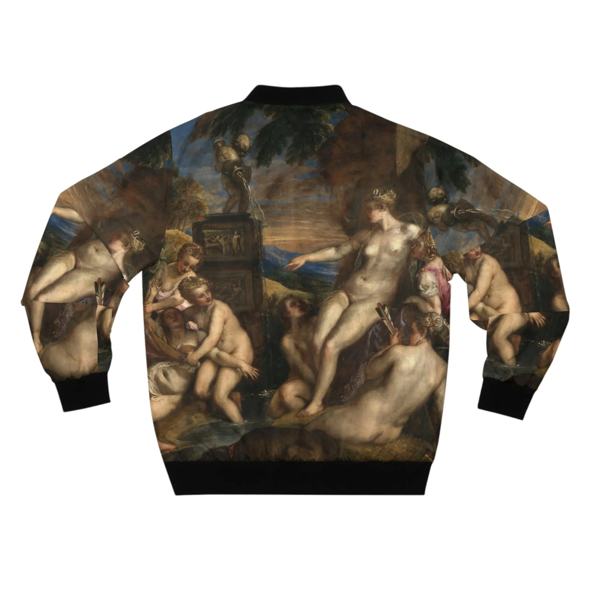 Diana and Callisto by Titian Art Bomber Jacket