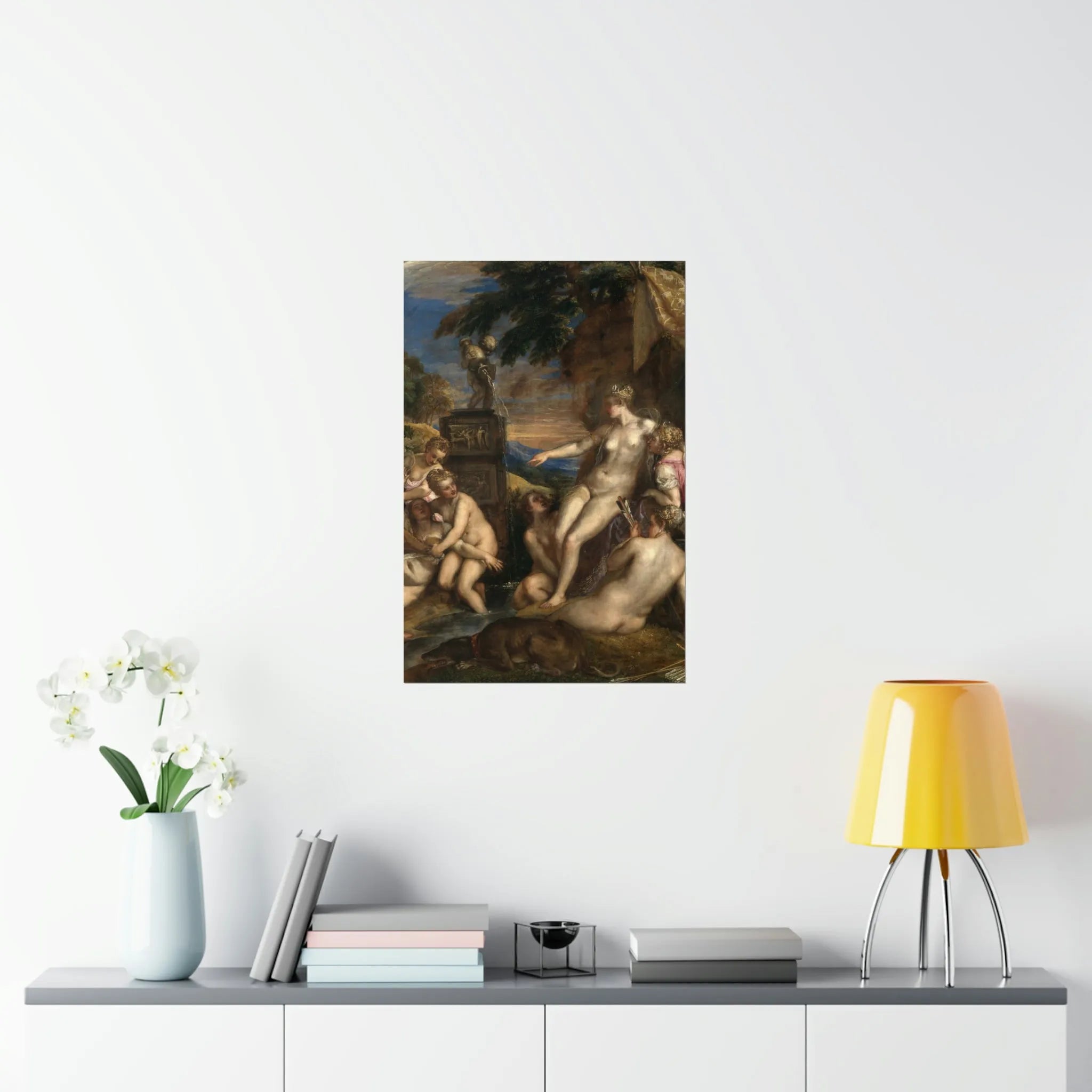 Diana and Callisto by Titian Art Premium Posters