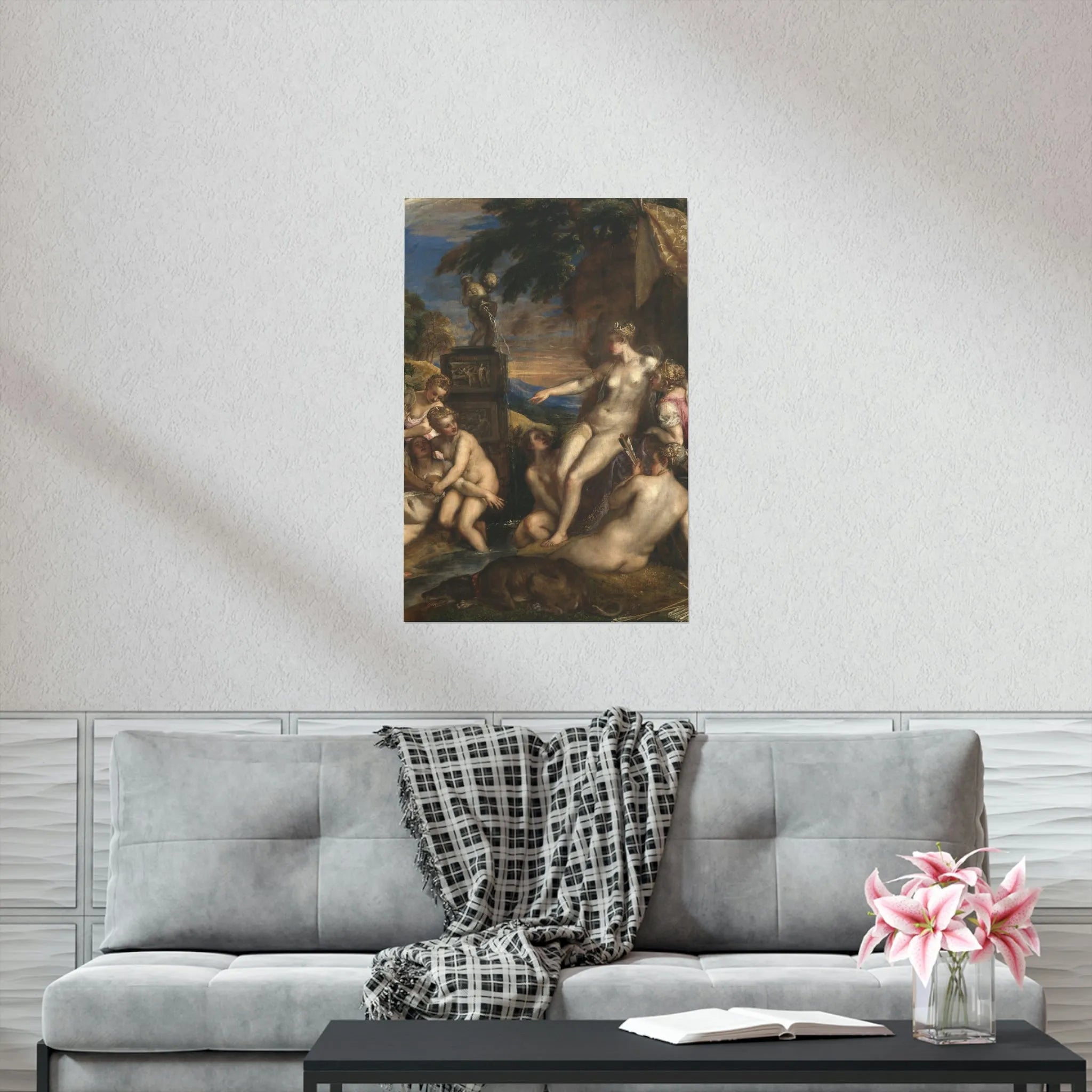 Diana and Callisto by Titian Art Premium Posters